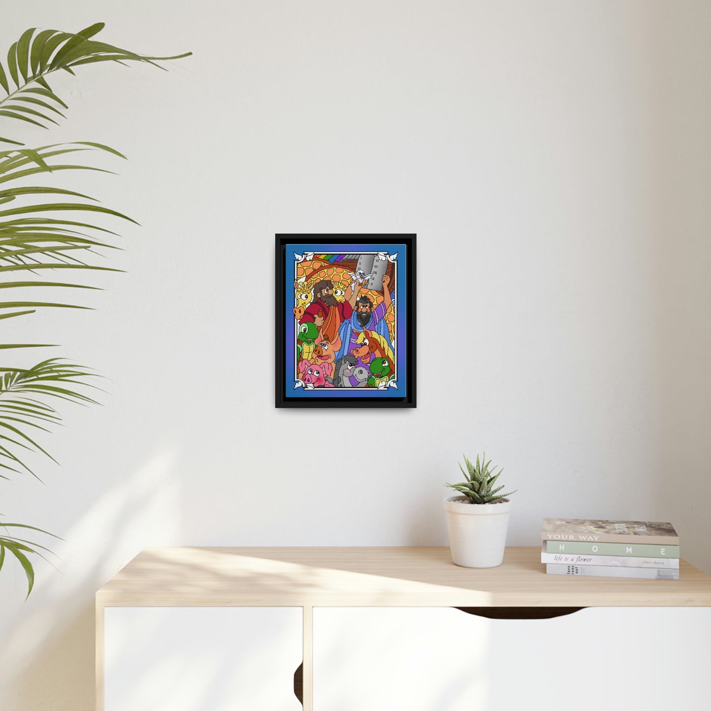 Hark and Harold Angel Sing! Matte Canvas, Black Frame