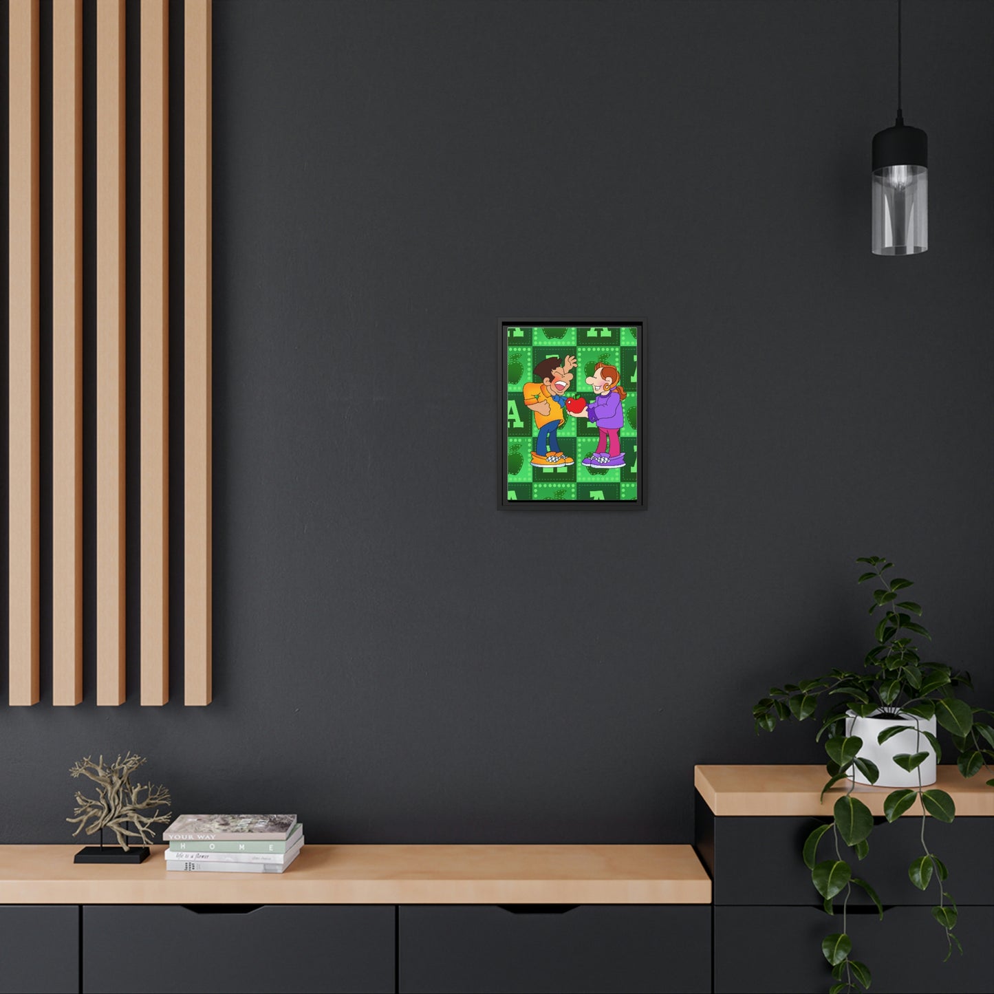 The Bible as Simple as ABC A Matte Canvas, Black Frame