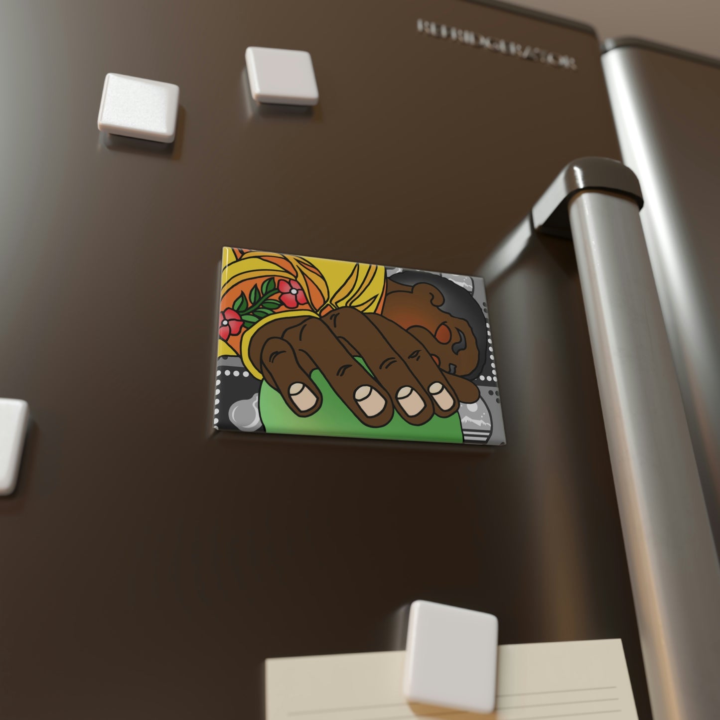The Day that Goso Fell Button Magnet, Rectangle (1 & 10 pcs)