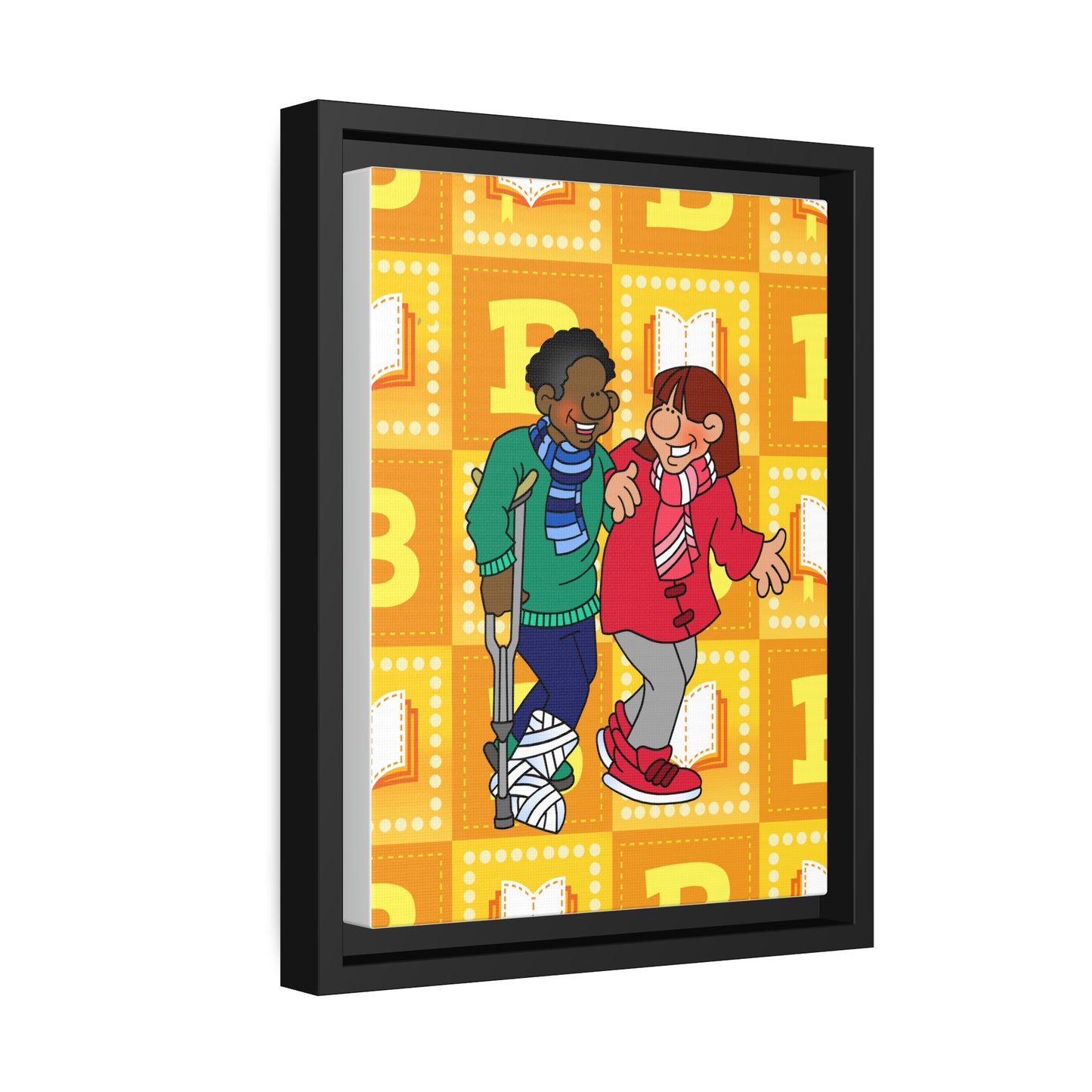 The Bible as Simple as ABC B Matte Canvas, Black Frame