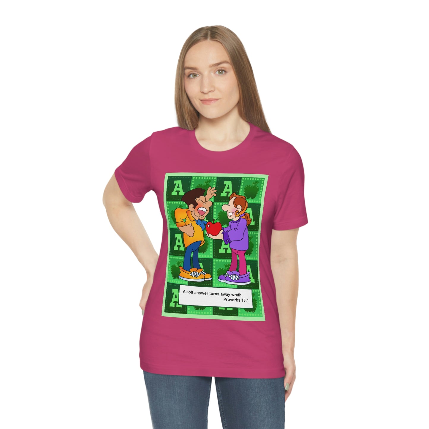 The Bible as Simple as ABC A Unisex Jersey Short Sleeve Tee