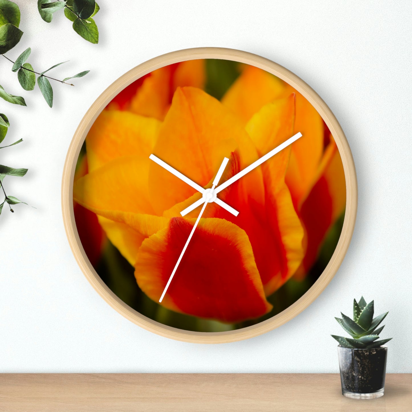 Flowers 13 Wall Clock