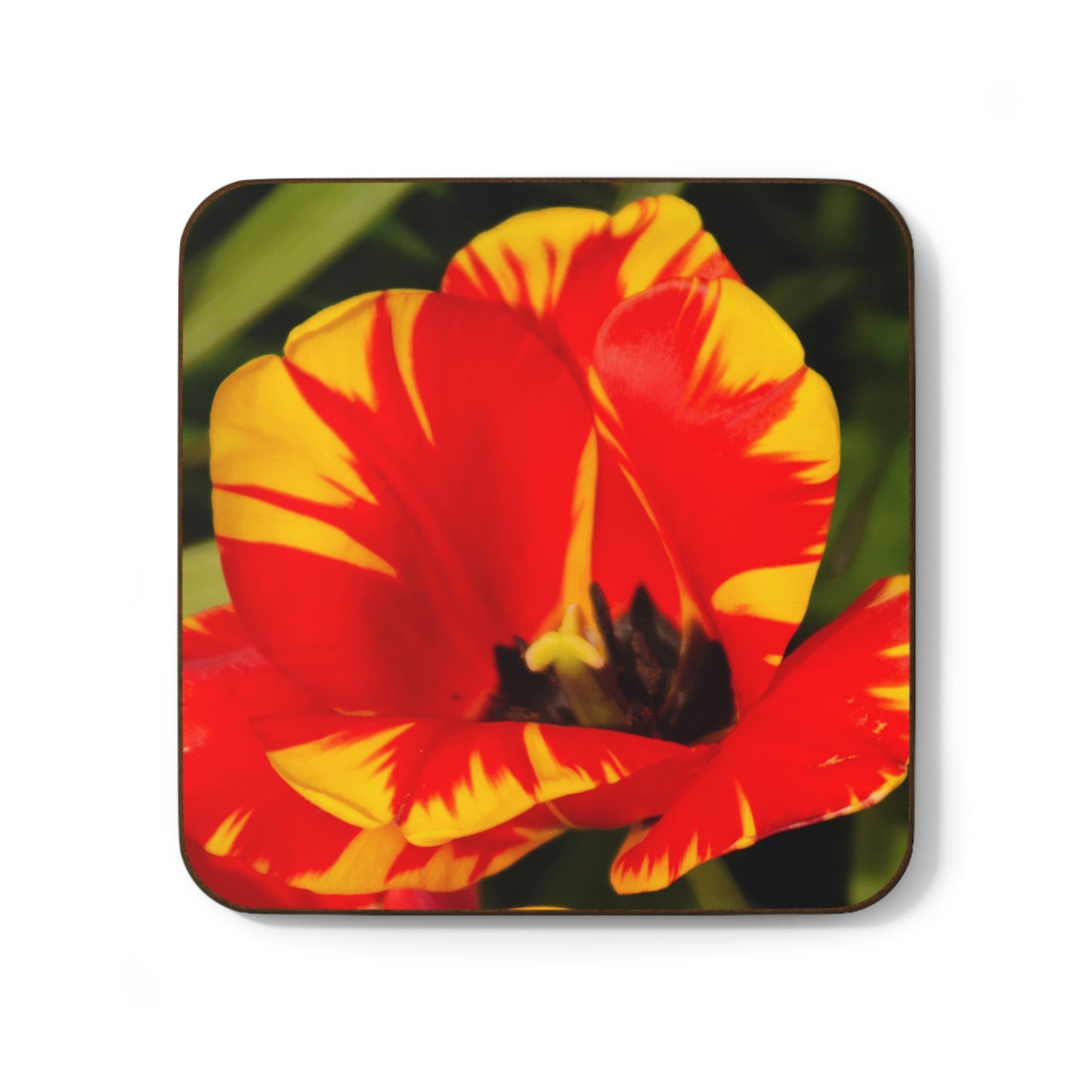 Flowers 12 Hardboard Back Coaster