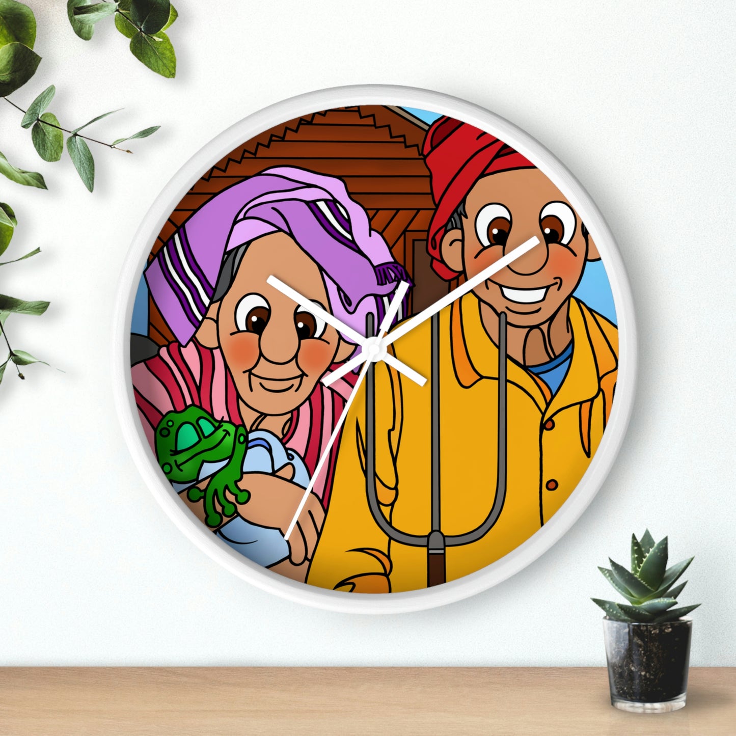 The Frog Princess Wall clock