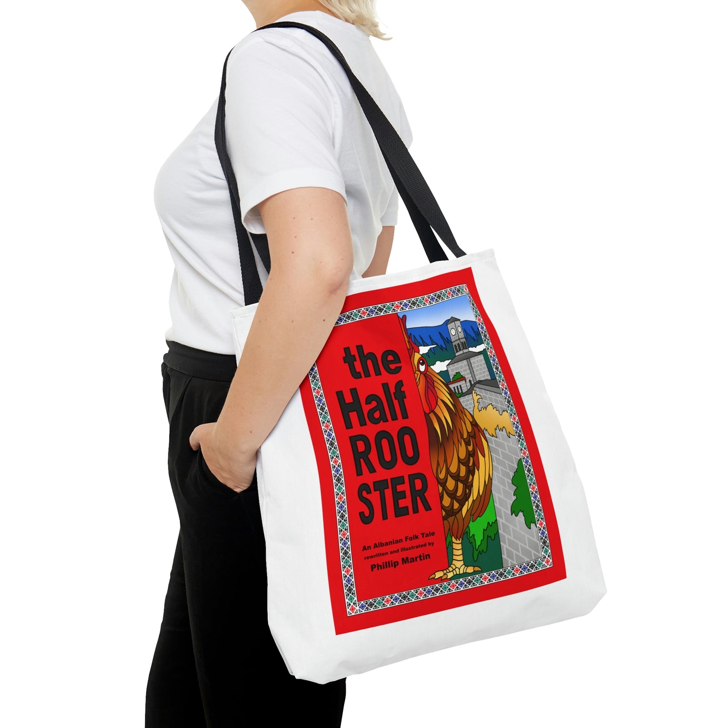 The Half Rooster AOP Tote Bag