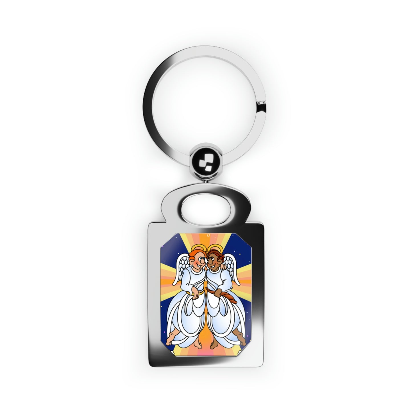 Hark and Harold Angel Sing Rectangle Photo Keyring