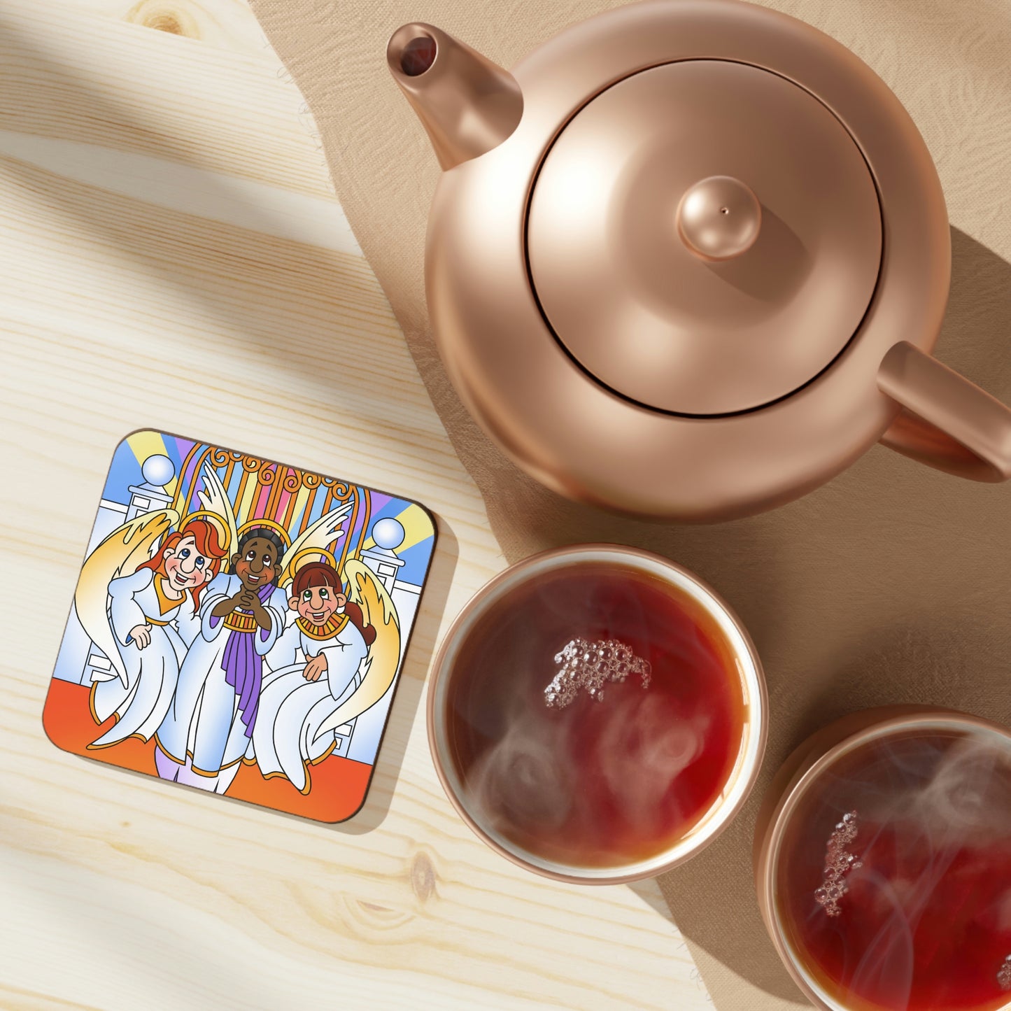 Shirley, Goodness, and Mercy Hardboard Back Coaster