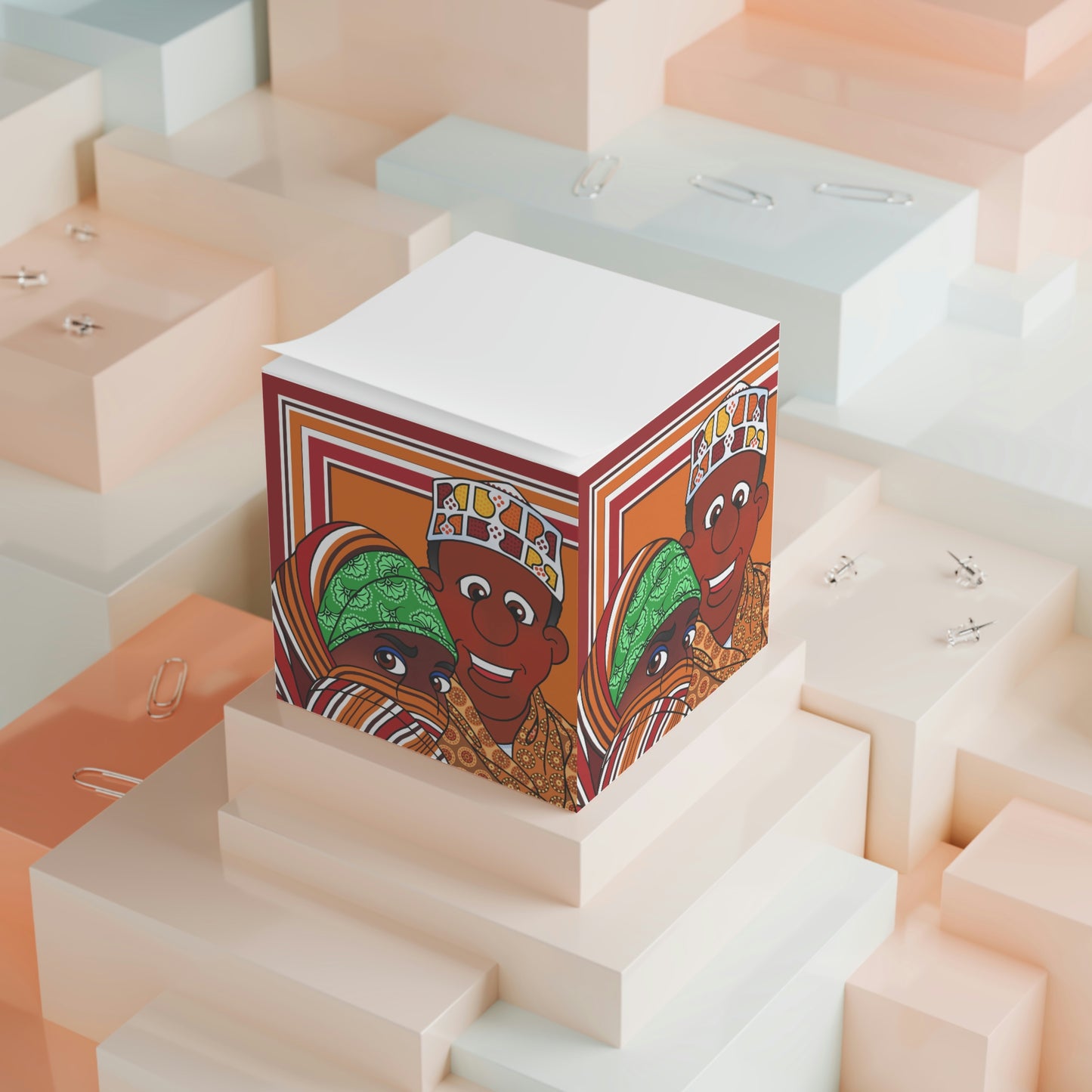 The Kitty Cat Cried Note Cube