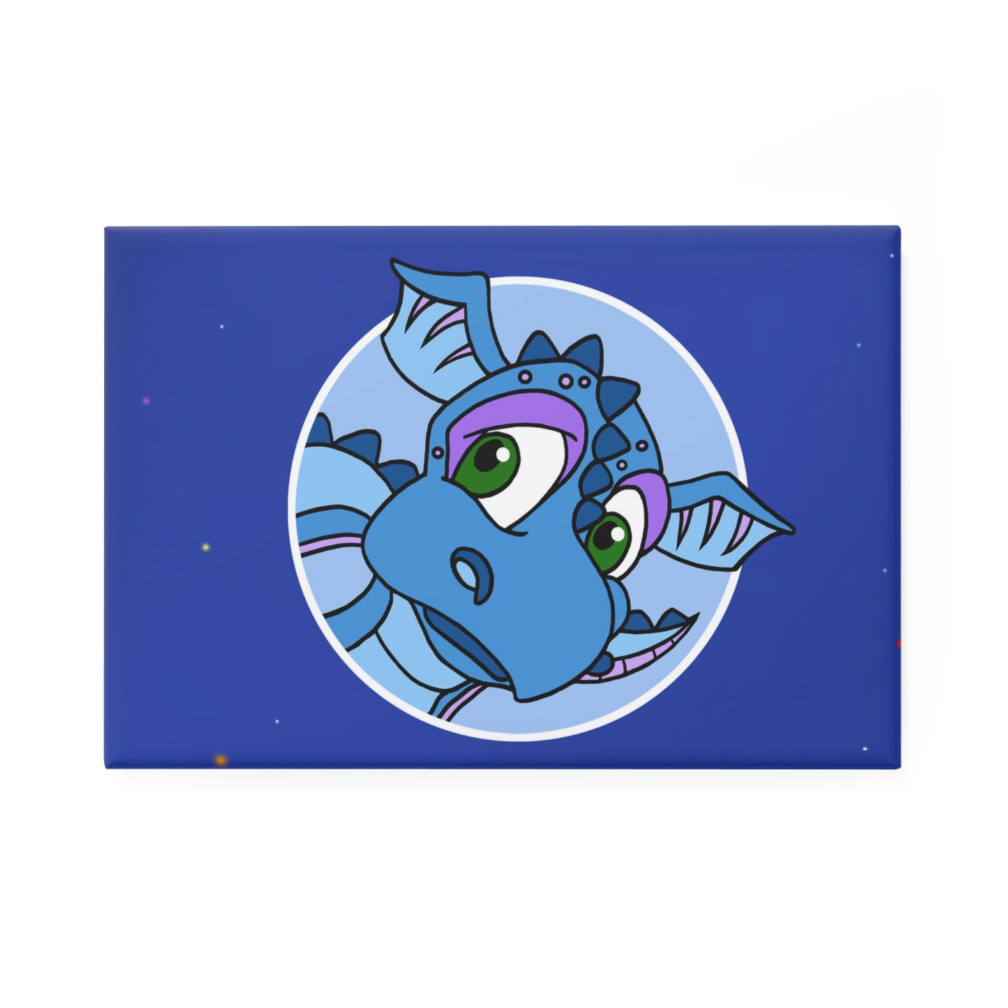 Triple Gratitude with Assorted Monsters! Button Magnet, Rectangle (1 & 10 pcs)