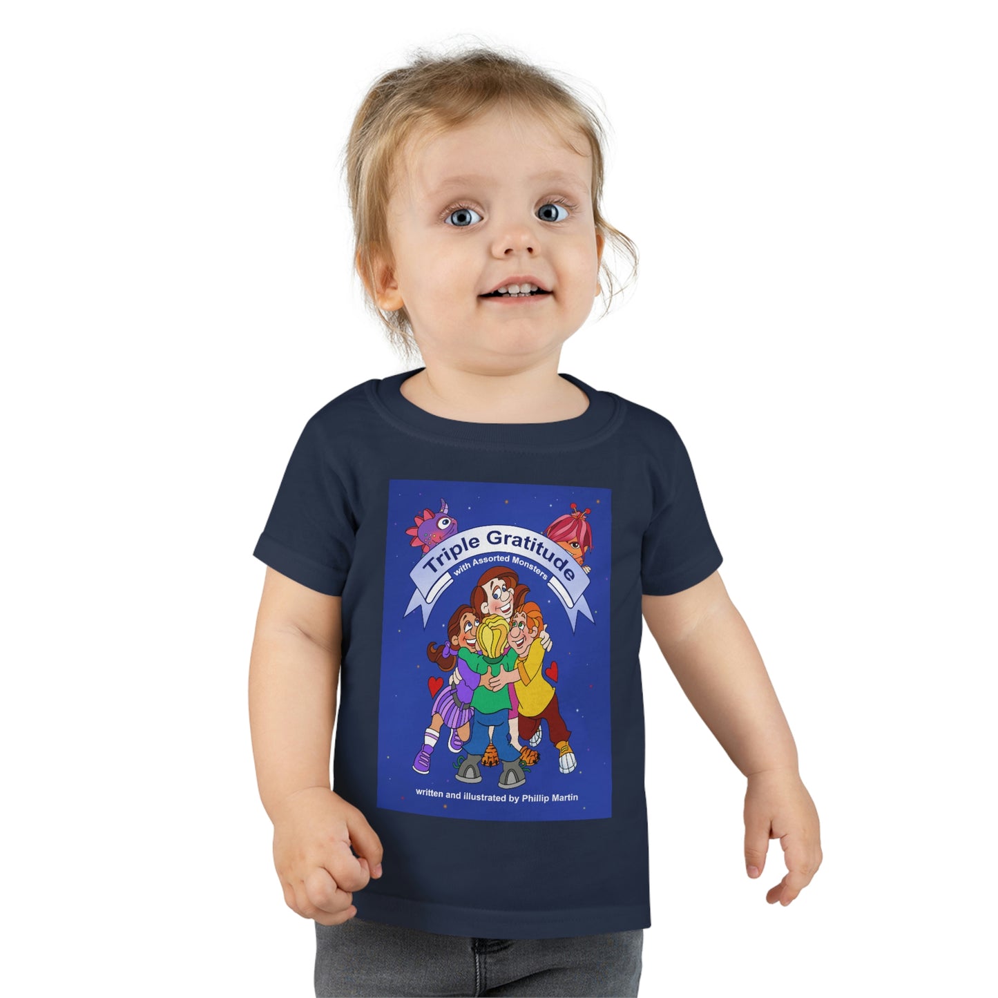 Triple Gratitude with Assorted Monsters Toddler T-shirt