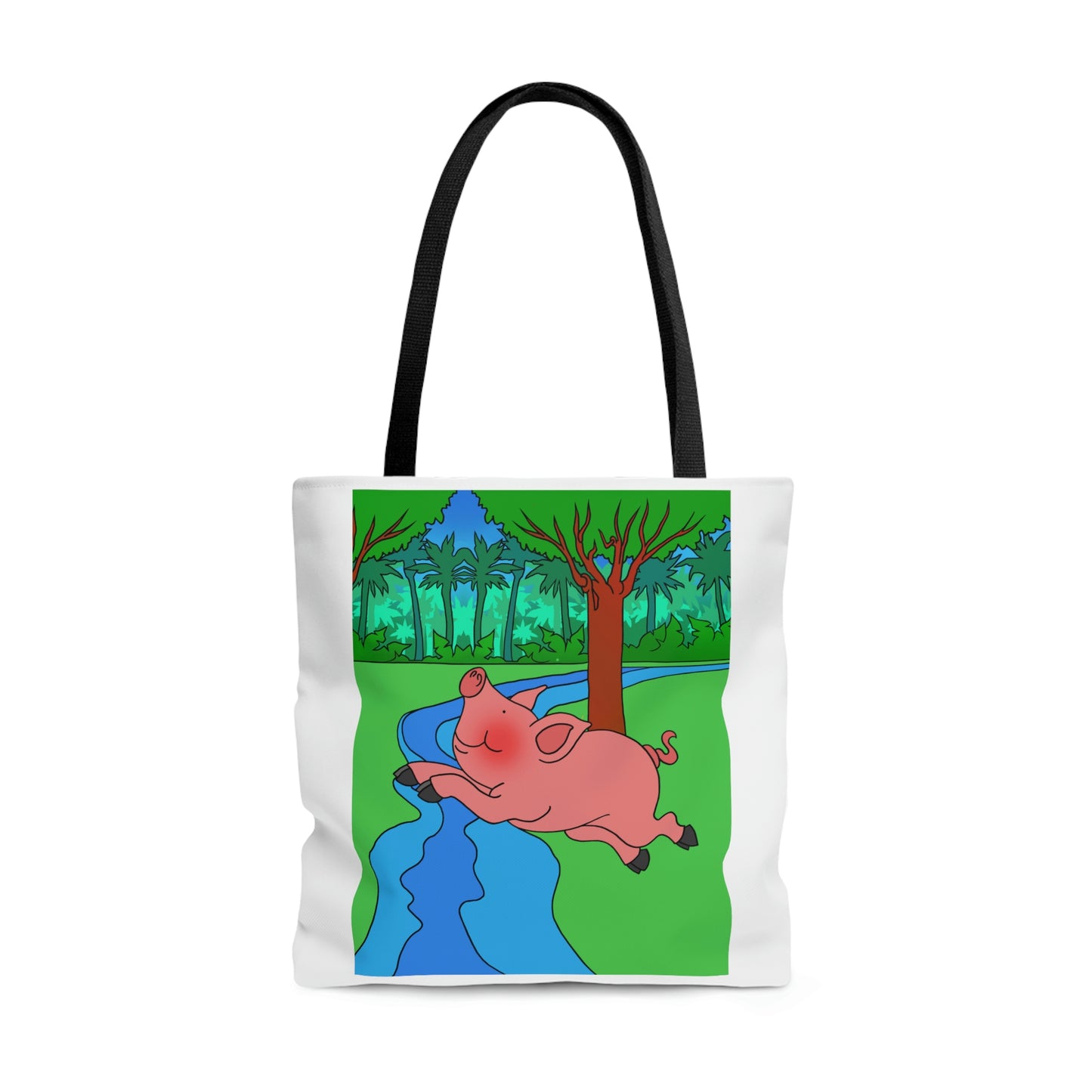 Anansi and the Market Pig! AOP Tote Bag