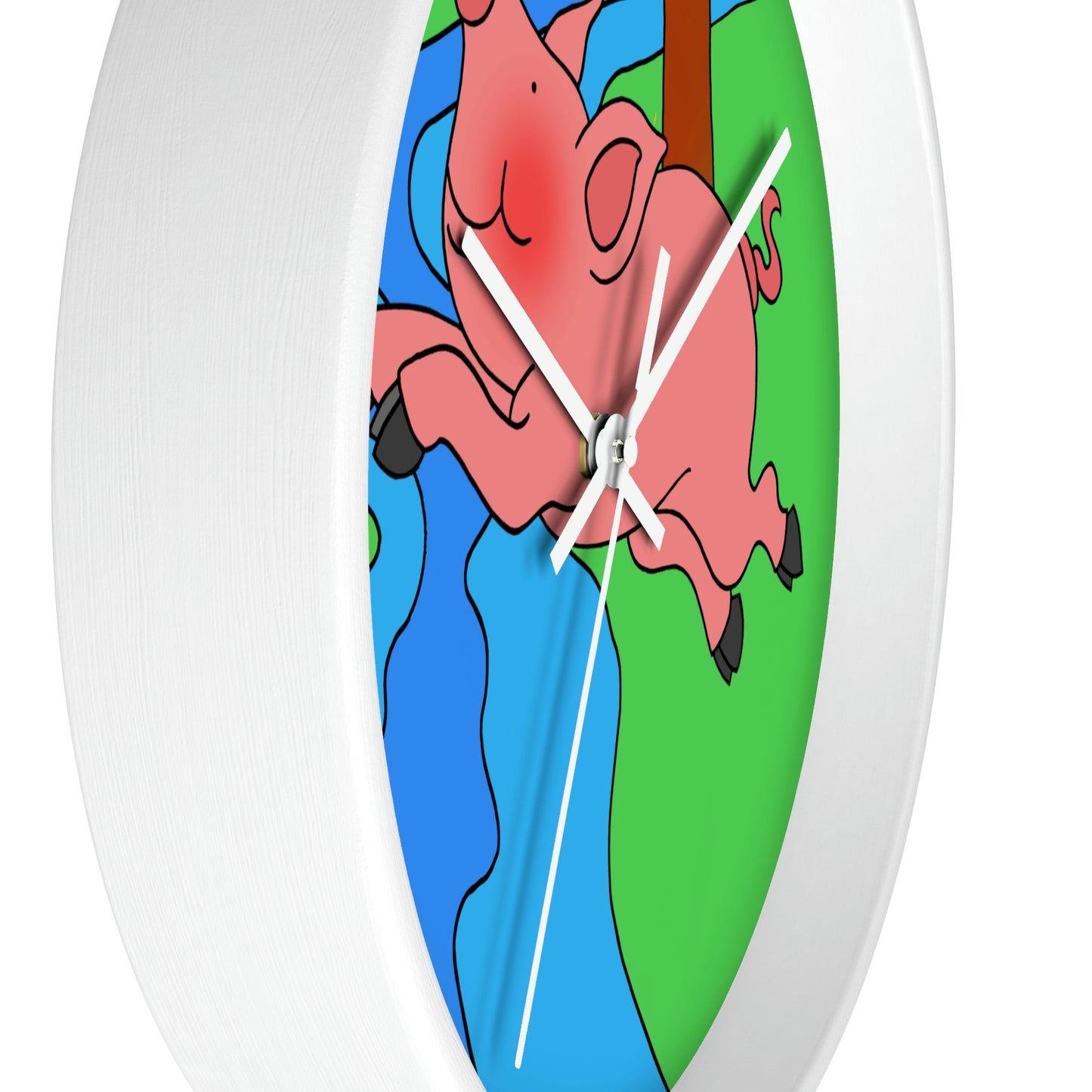 Anansi and the Market Pig! Wall clock