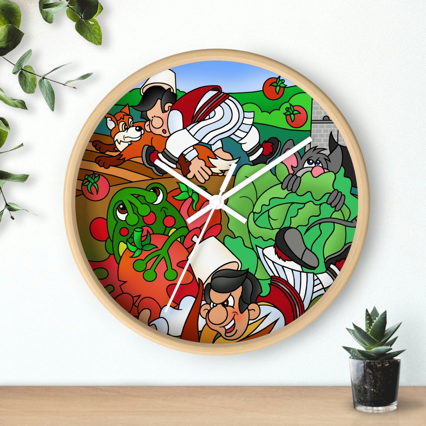 The Half Rooster! Wall clock