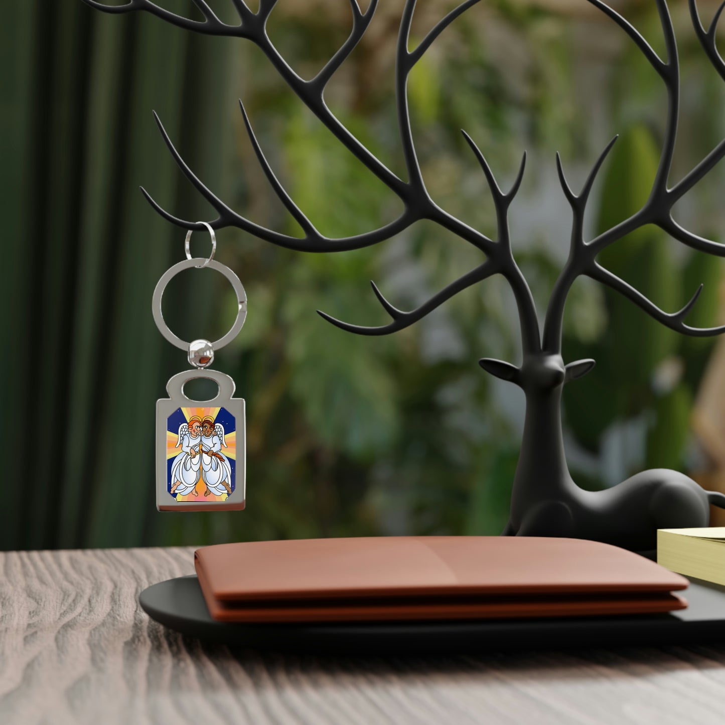 Hark and Harold Angel Sing Rectangle Photo Keyring