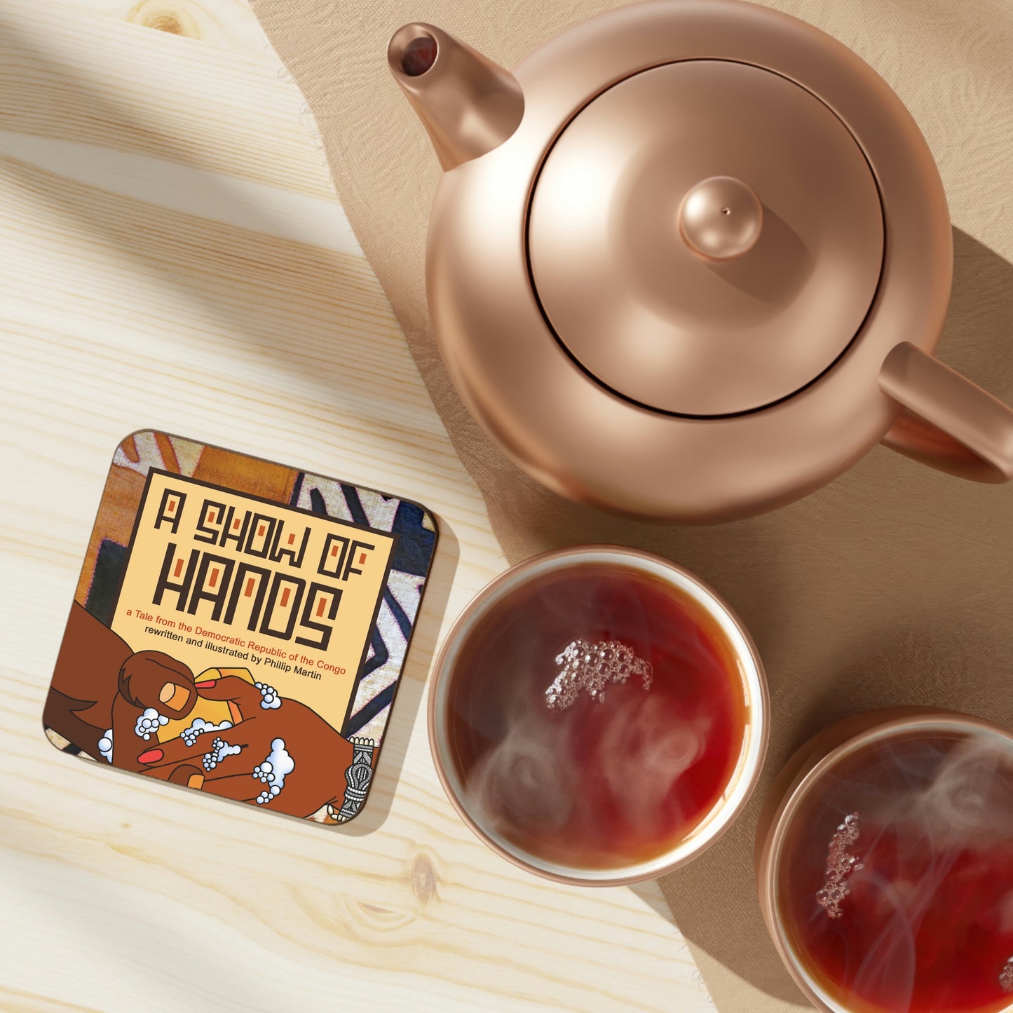 A Show of Hands Hardboard Back Coaster