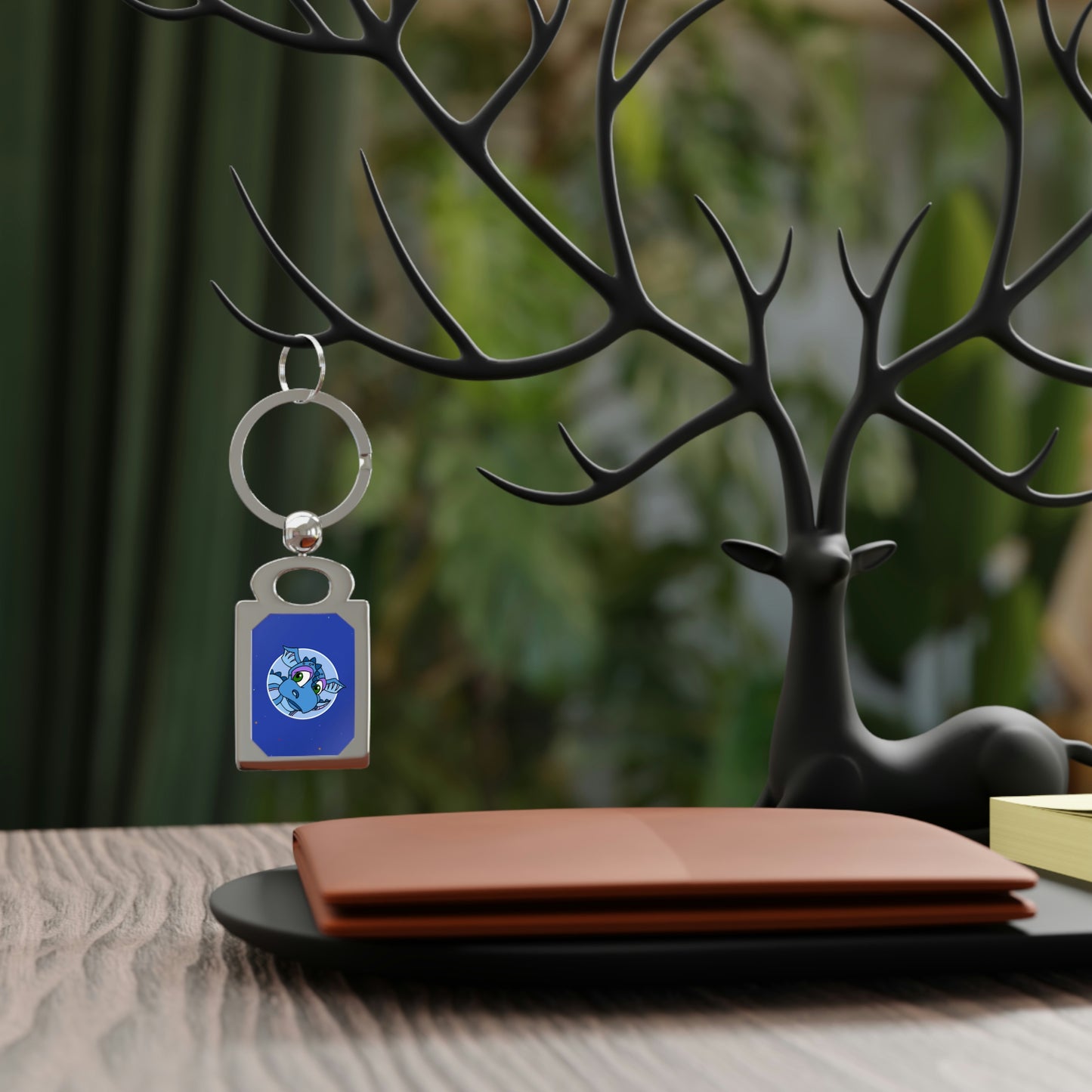 Triple Gratitude with Assorted Monsters! Rectangle Photo Keyring