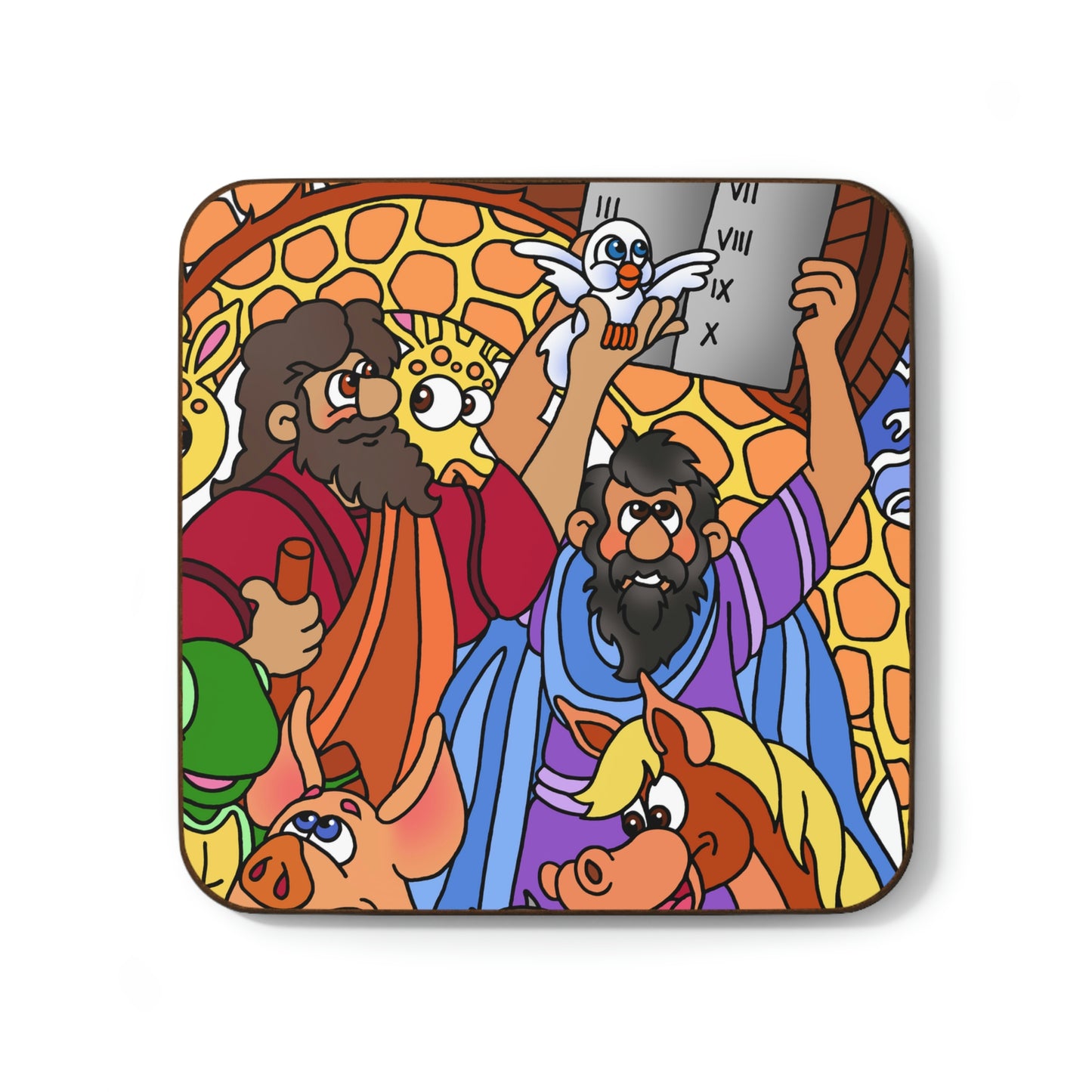 Hark and Harold Angel Sing! Hardboard Back Coaster