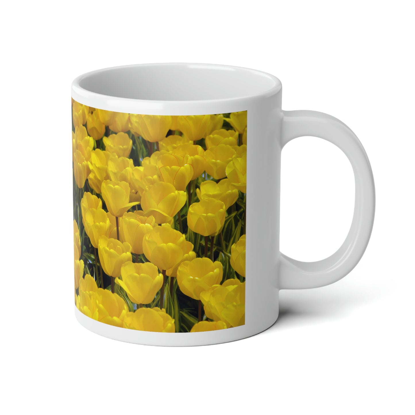 Flowers 23 Jumbo Mug, 20oz