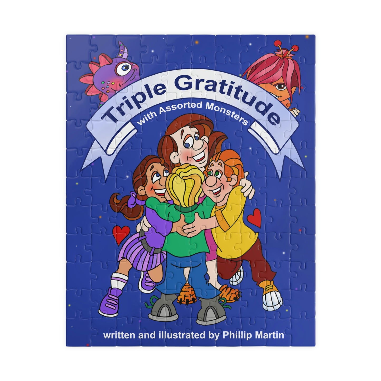 Triple Gratitude with Assorted Monsters Puzzle (110, 252, 500, 1014-piece)