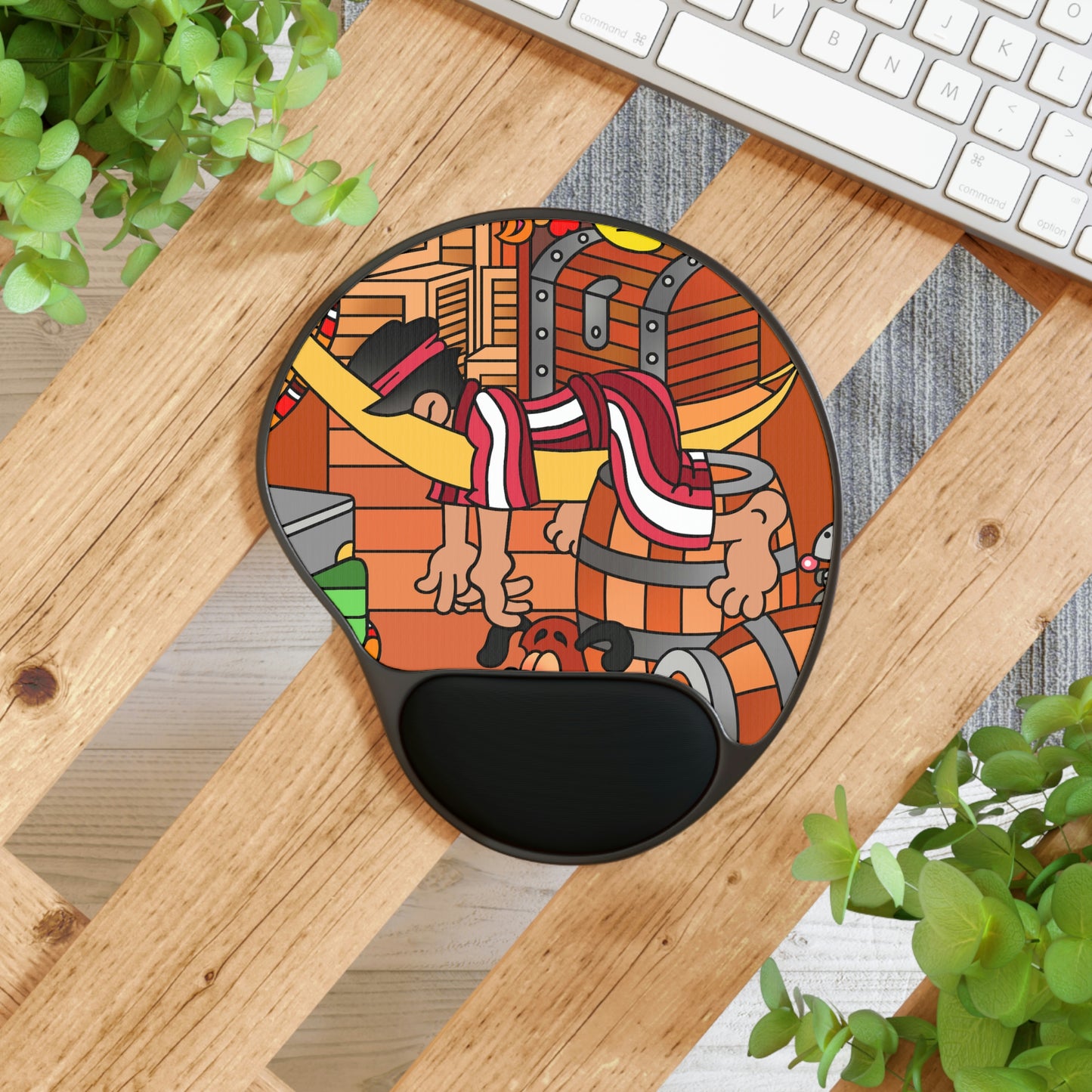 The Story of Jonah! Mouse Pad With Wrist Rest