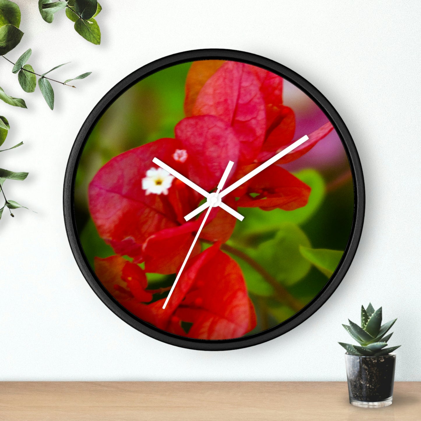 Flowers 28 Wall Clock