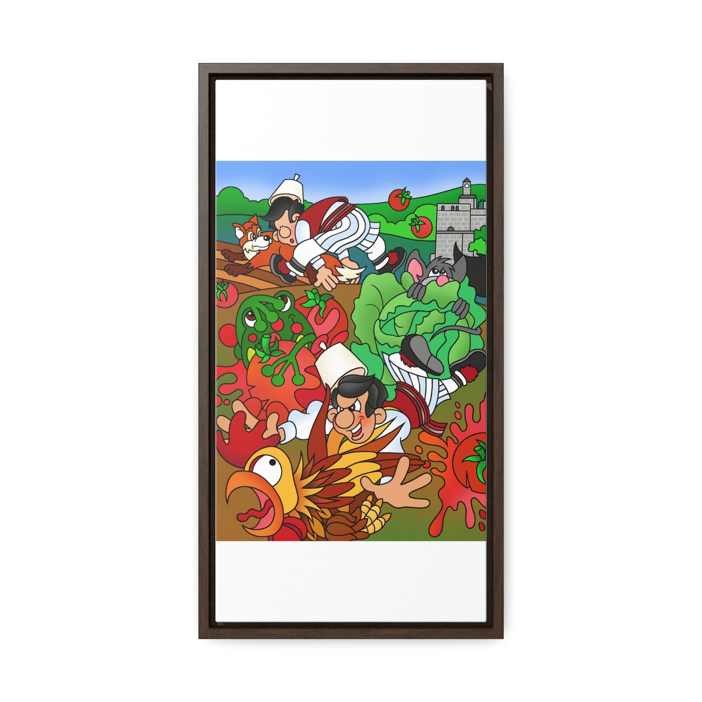 The Half Rooster! Gallery Canvas Wraps, Vertical Frame