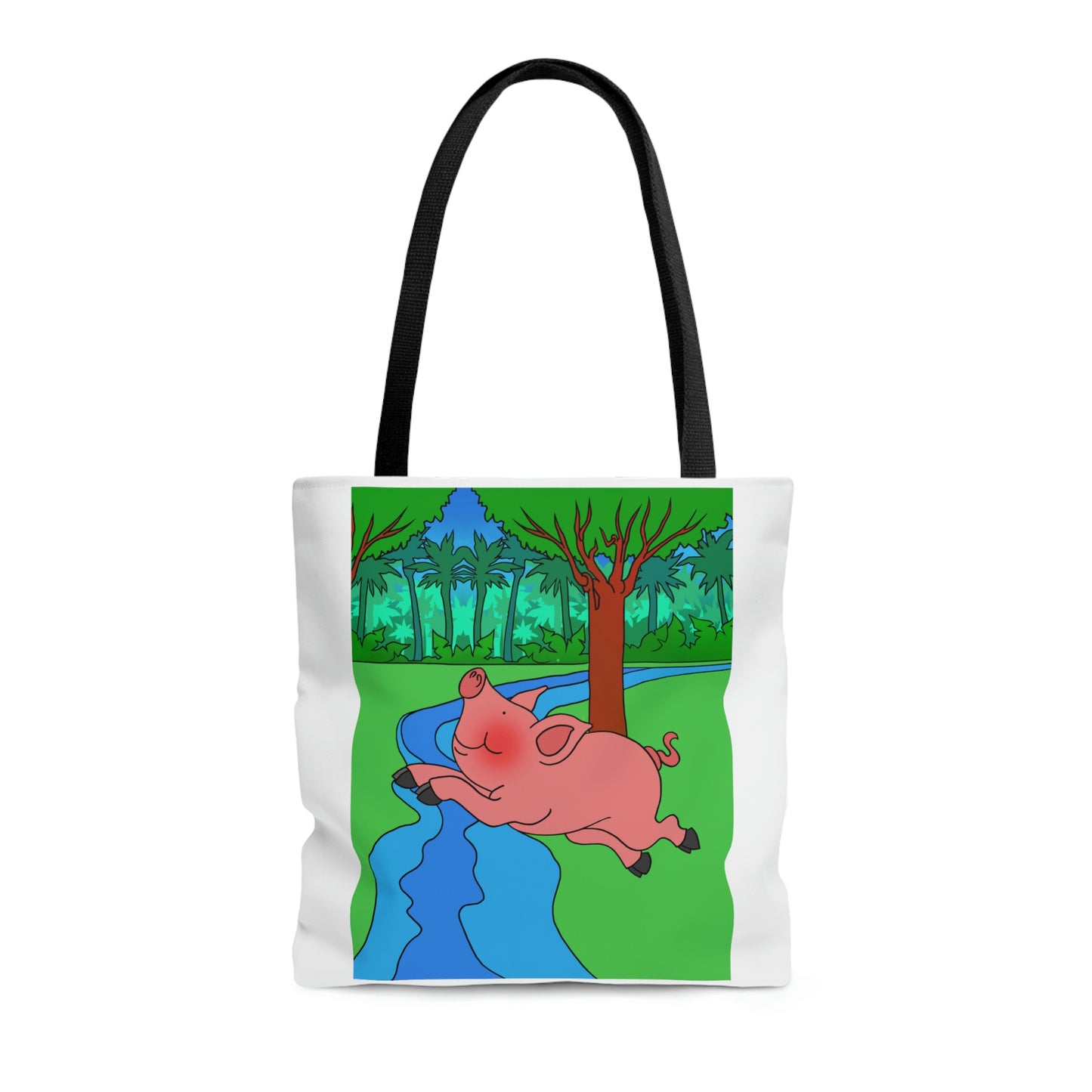 Anansi and the Market Pig! AOP Tote Bag