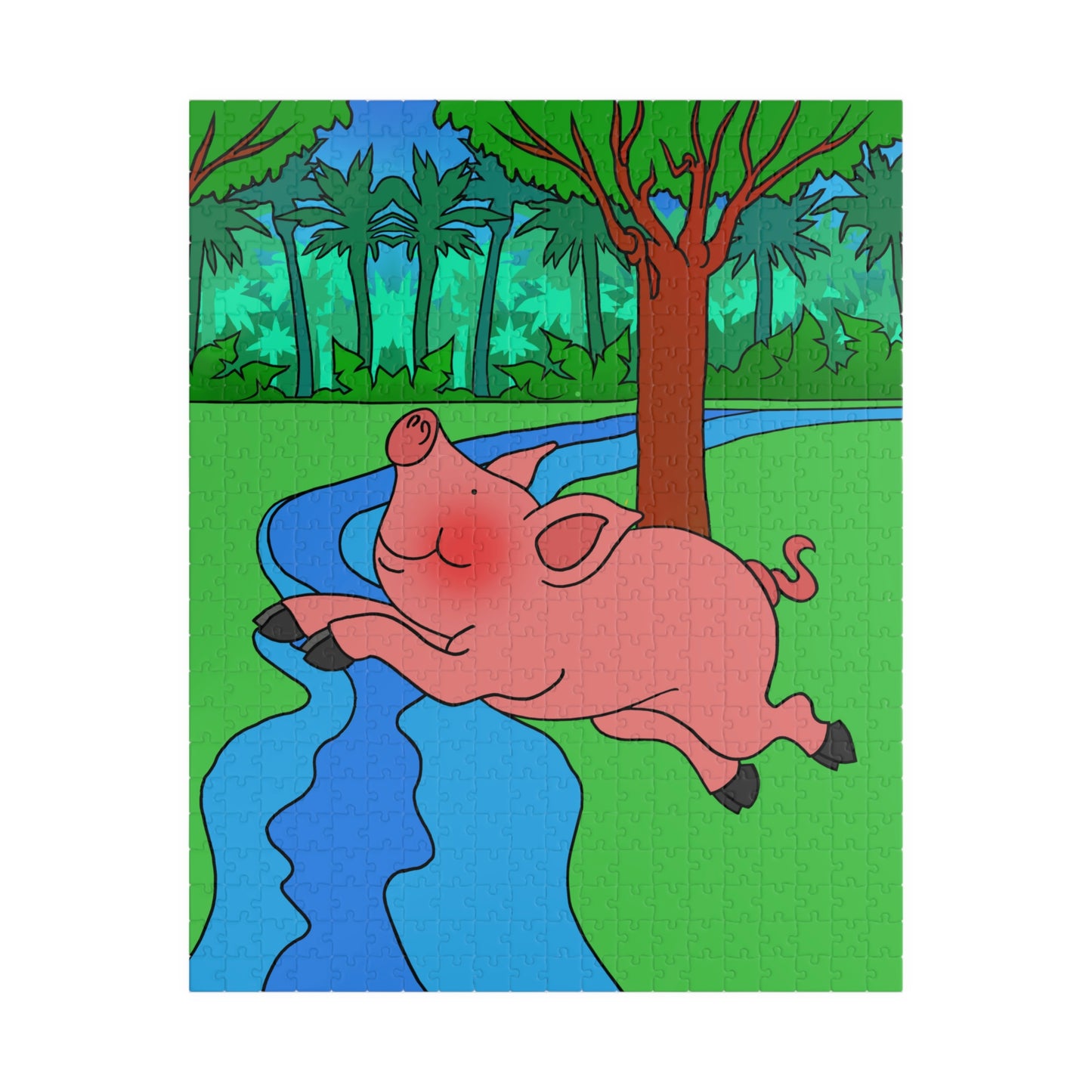 Anansi and the Market Pig! Puzzle (110, 252, 500, 1014-piece)