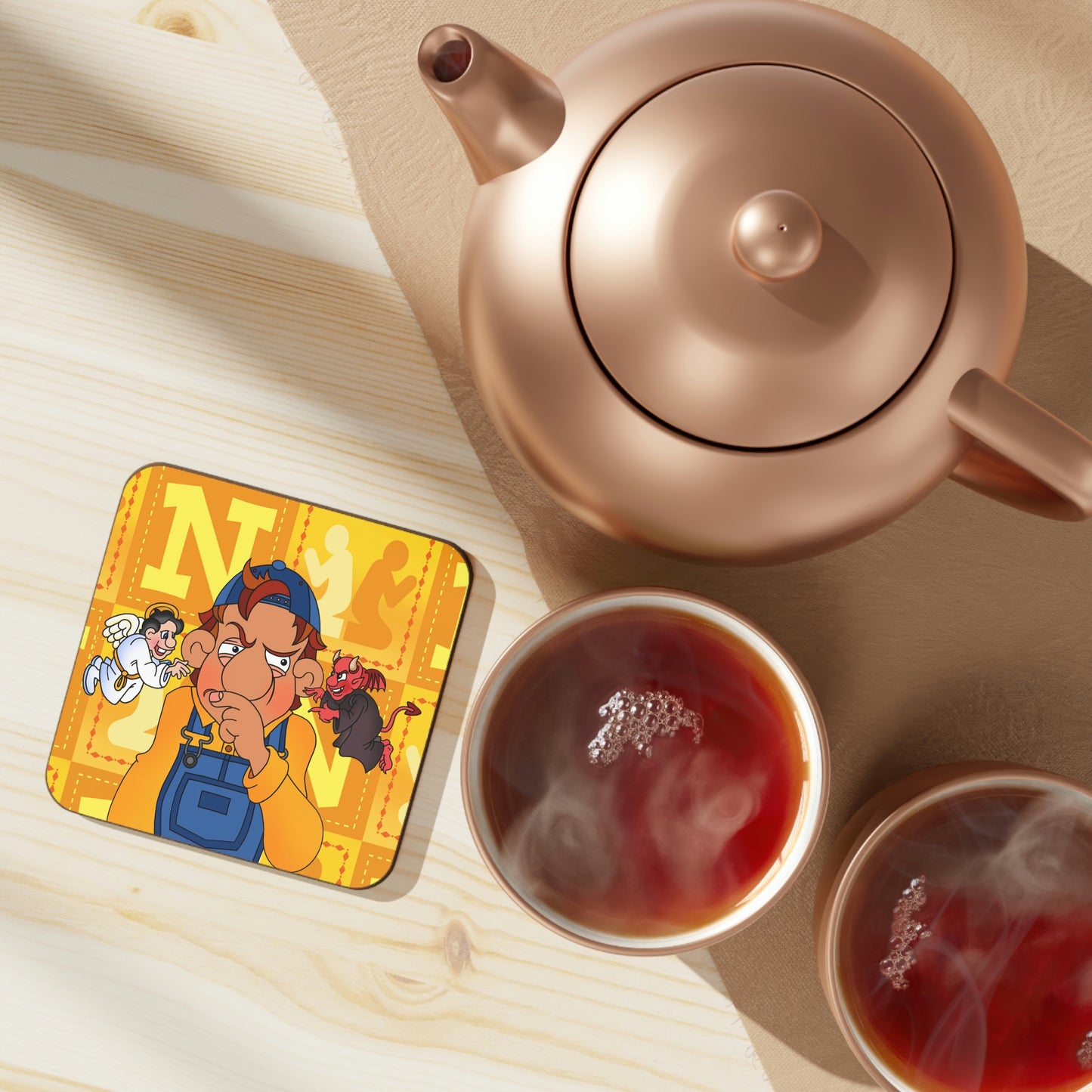The Bible as Simple as ABC N Hardboard Back Coaster