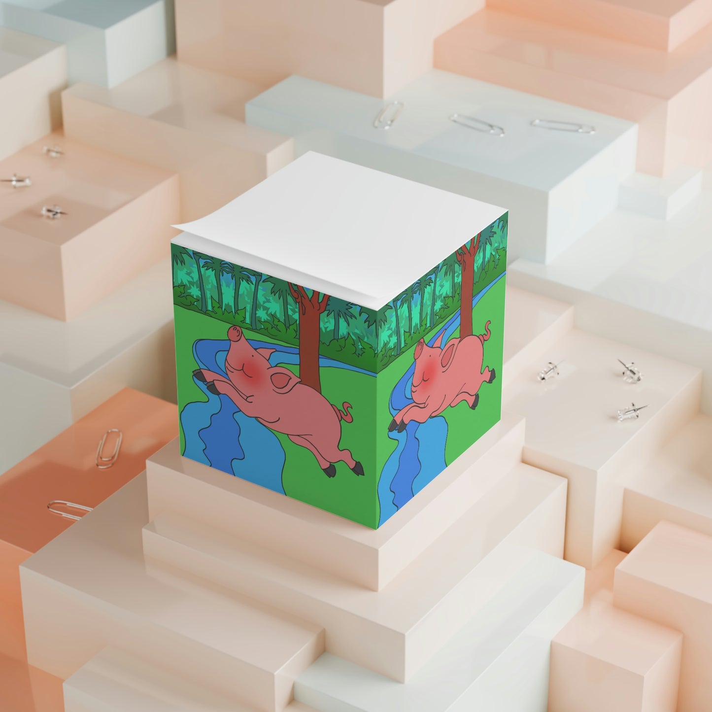 Anansi and the Market Pig! Note Cube