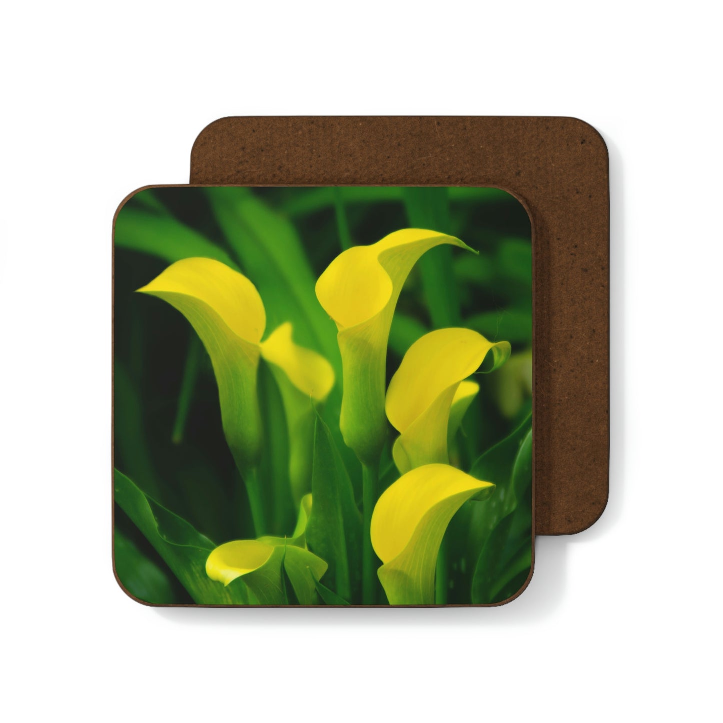Flowers 33 Hardboard Back Coaster