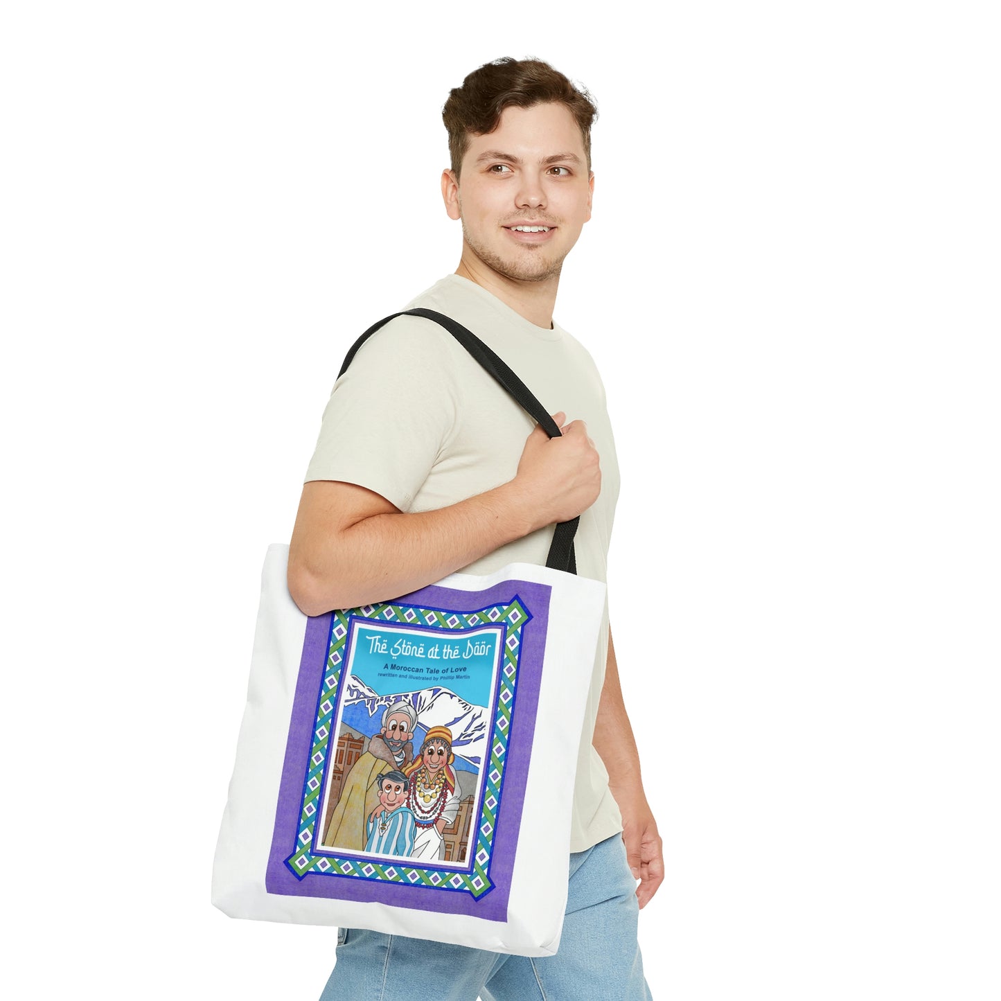 The Stone at the Door AOP Tote Bag