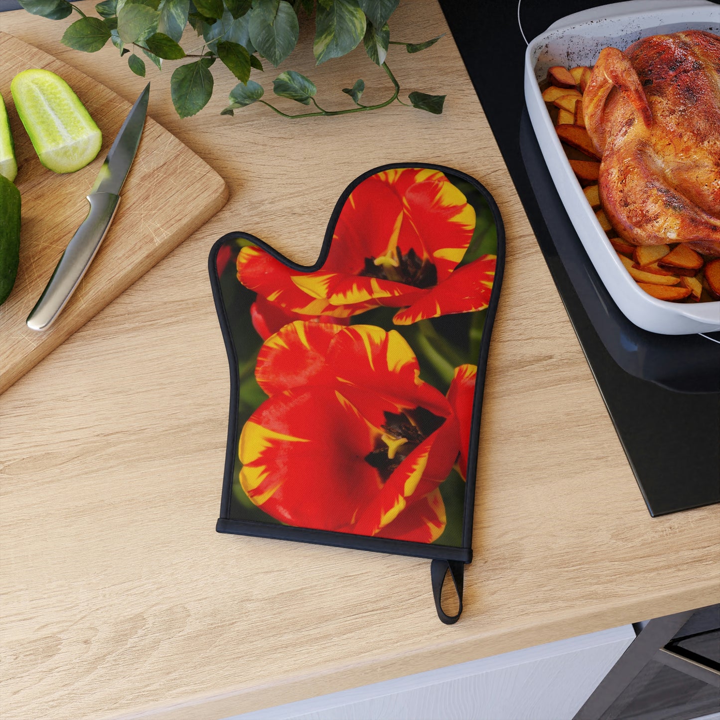 Flowers 11 Oven Glove