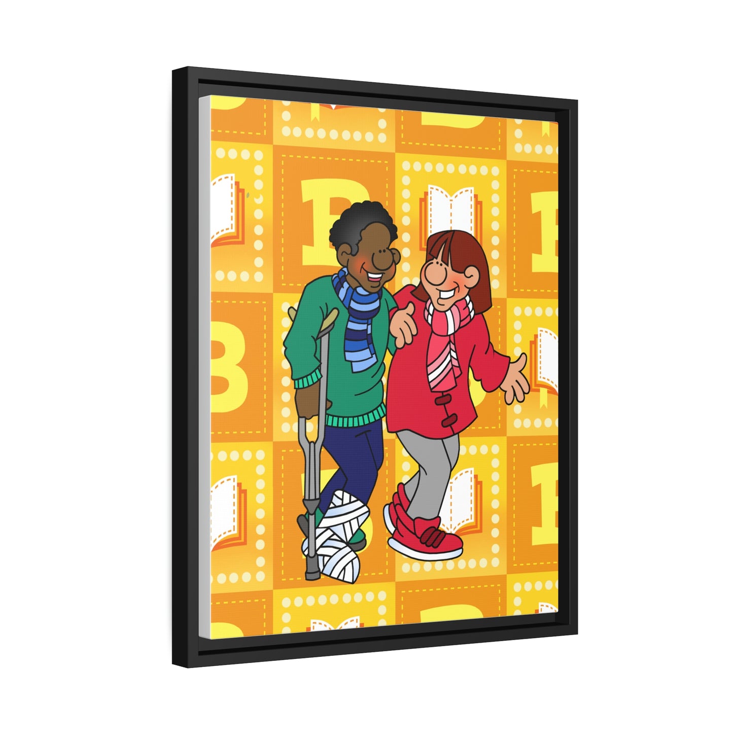 The Bible as Simple as ABC B Matte Canvas, Black Frame