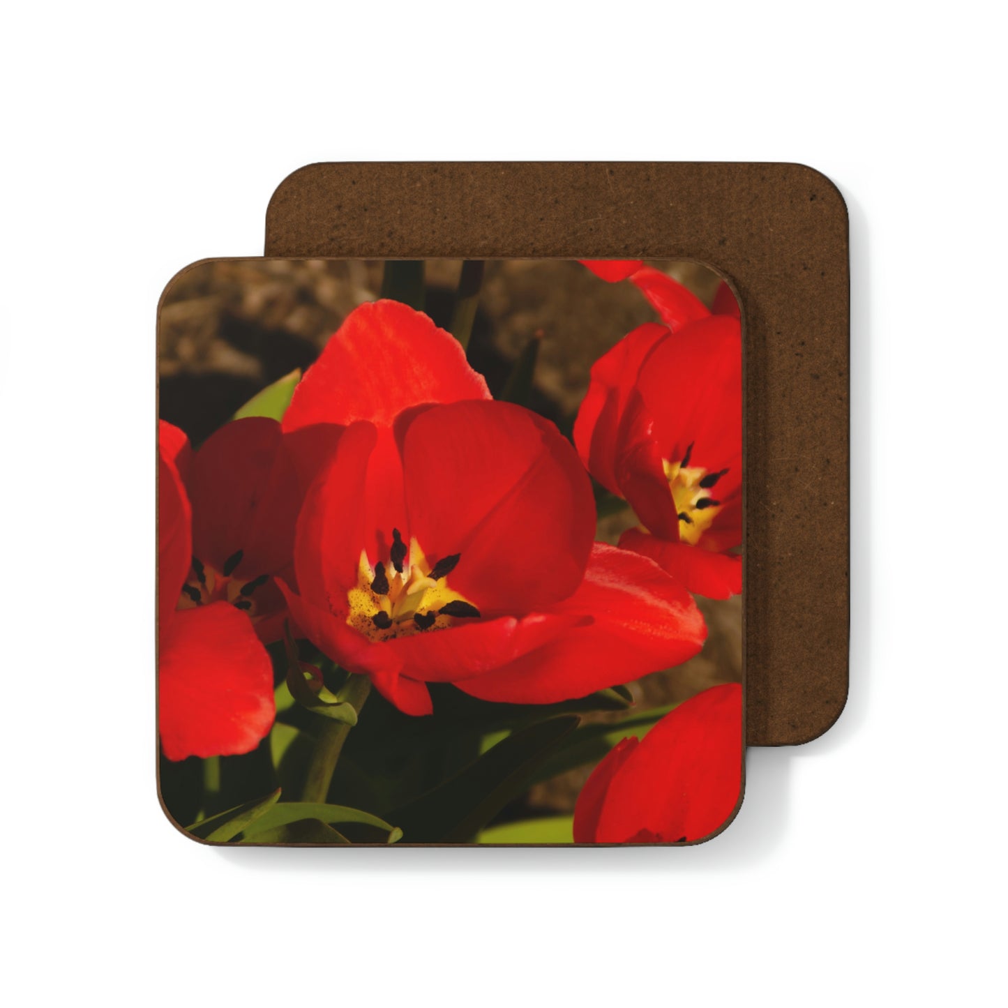 Flowers 05 Hardboard Back Coaster