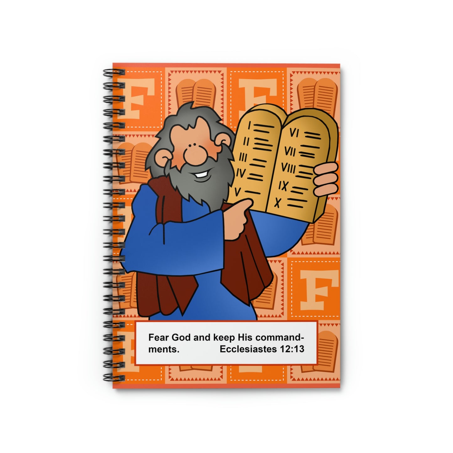 The Bible as Simple as ABC F Spiral Notebook - Ruled Line