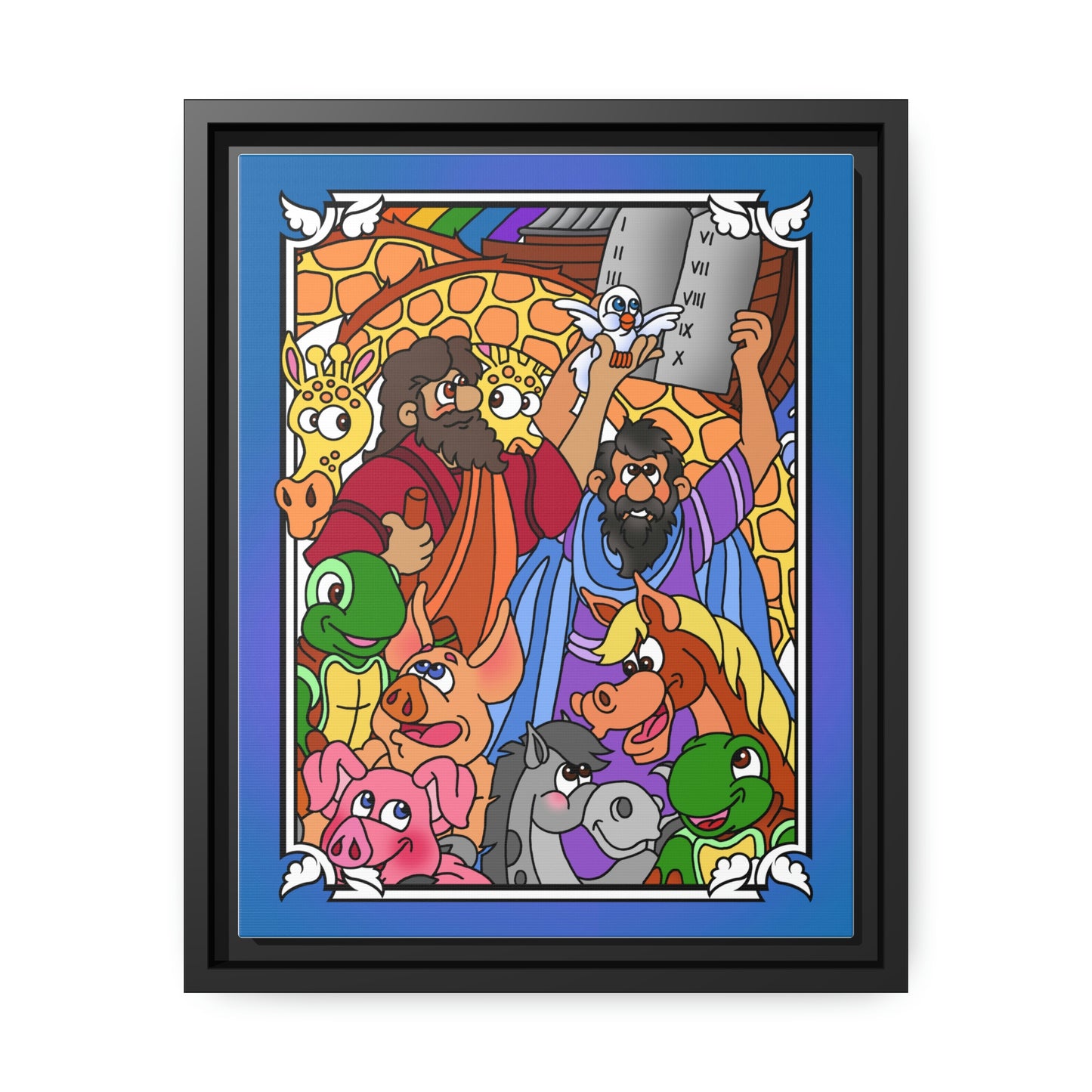 Hark and Harold Angel Sing! Matte Canvas, Black Frame