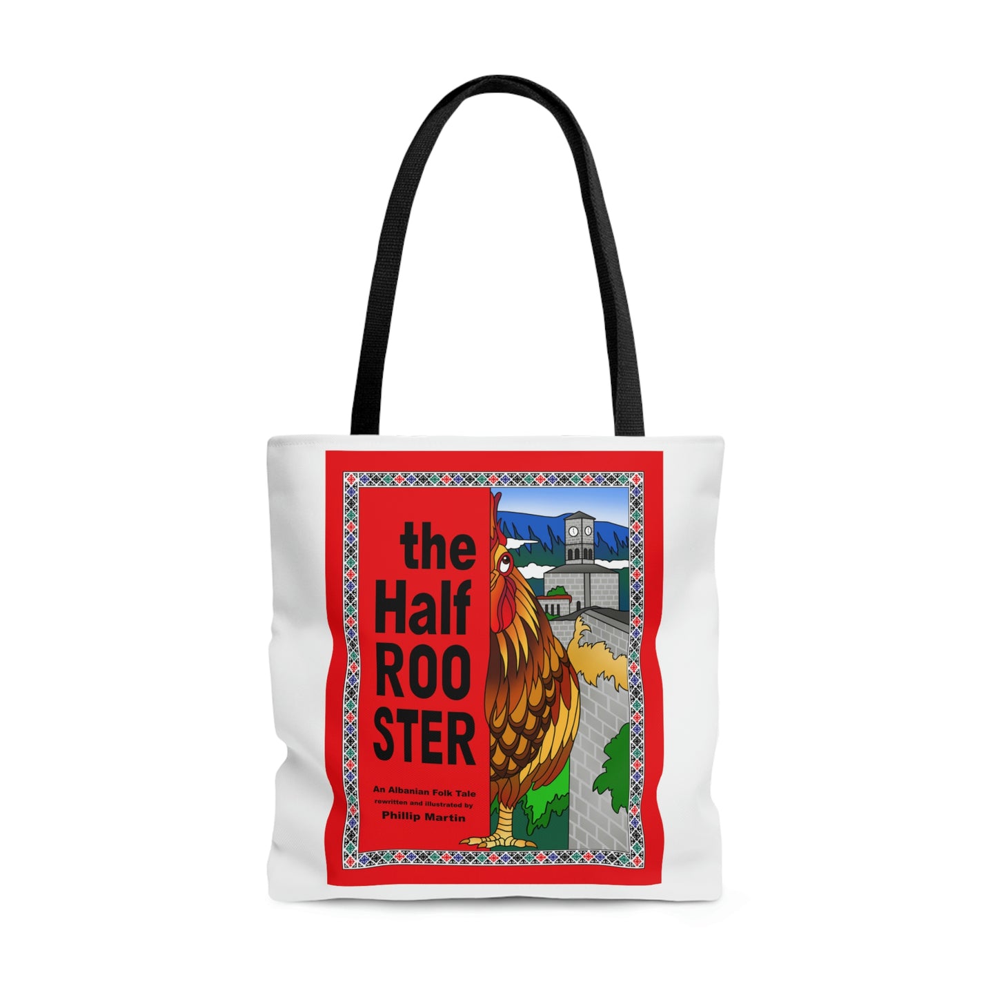 The Half Rooster AOP Tote Bag