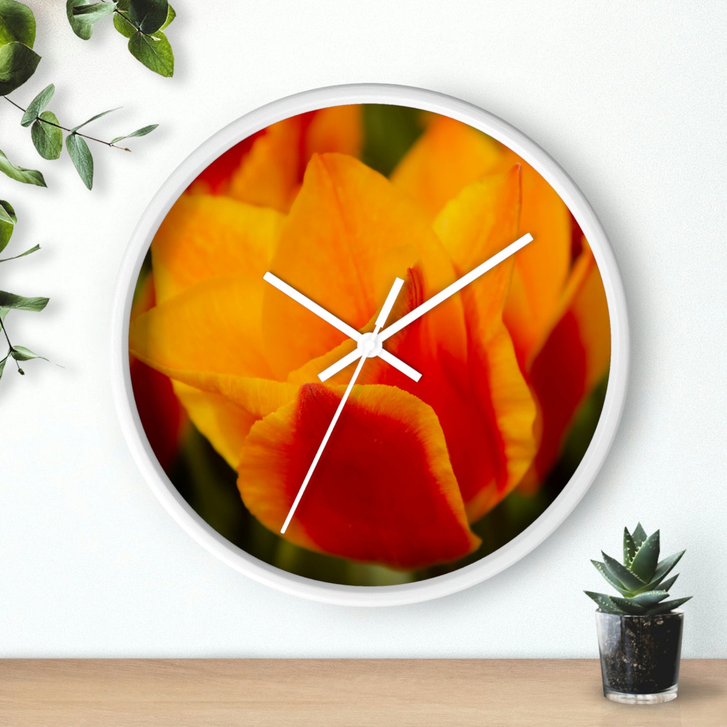 Flowers 13 Wall Clock