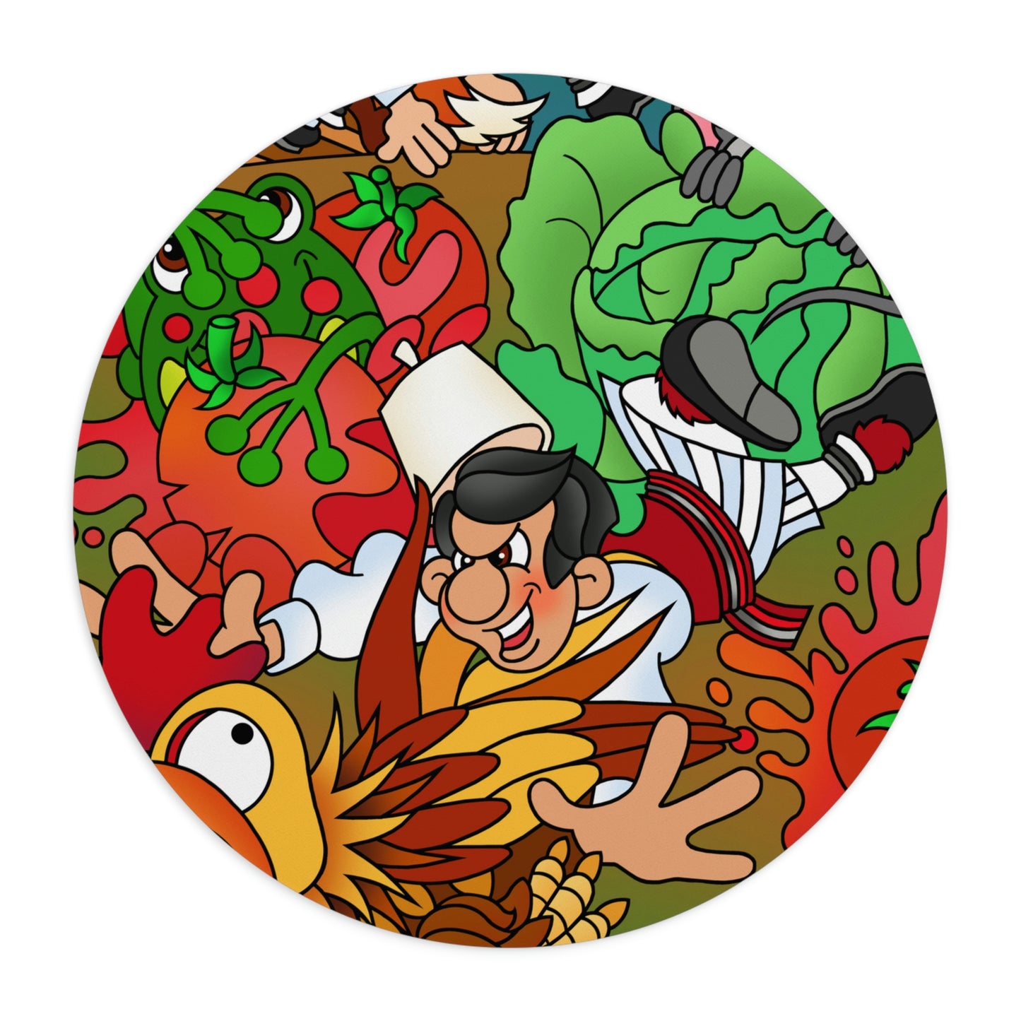 The Half Rooster! Mouse Pad