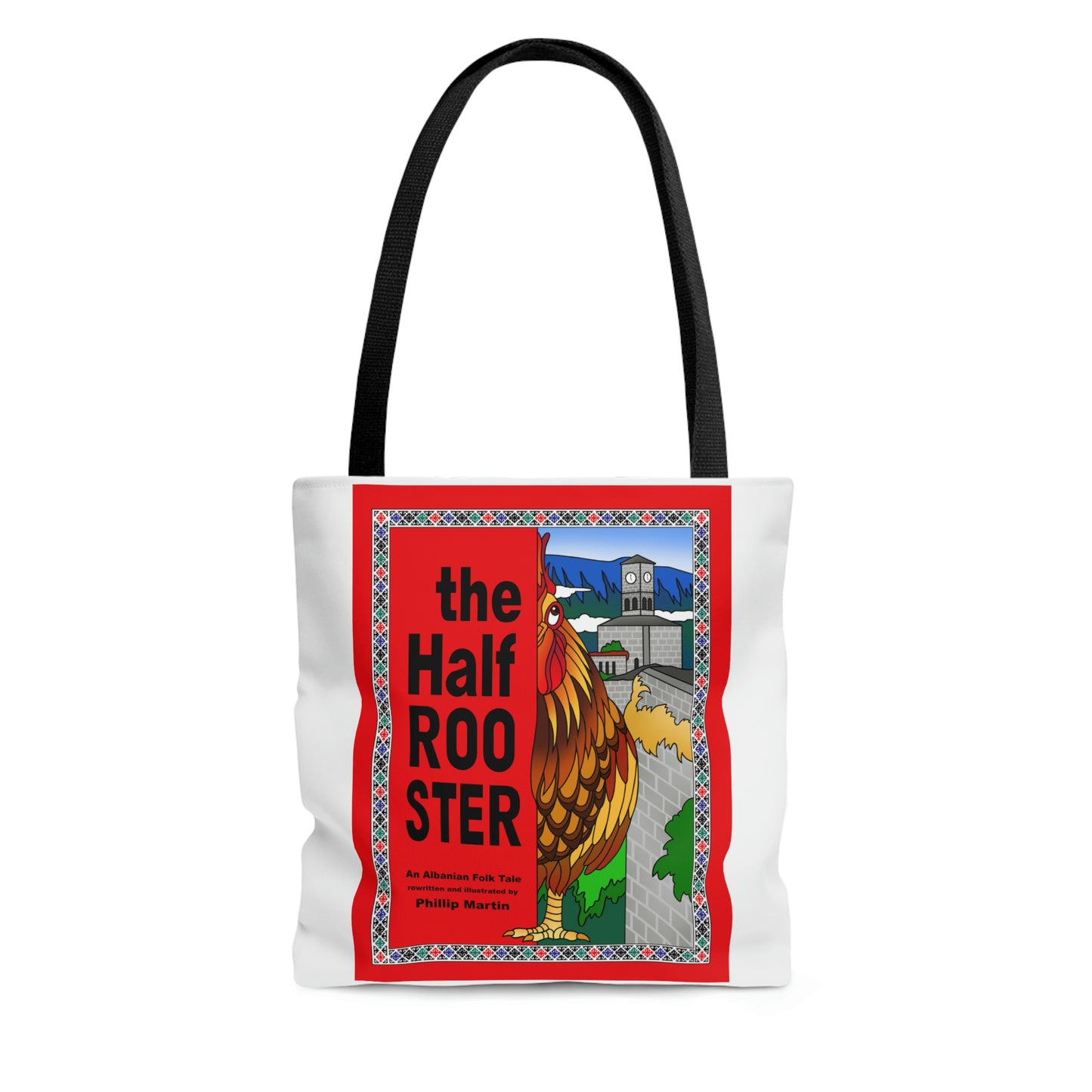 The Half Rooster AOP Tote Bag