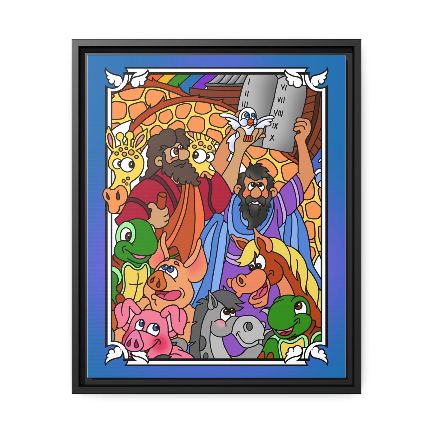 Hark and Harold Angel Sing! Matte Canvas, Black Frame