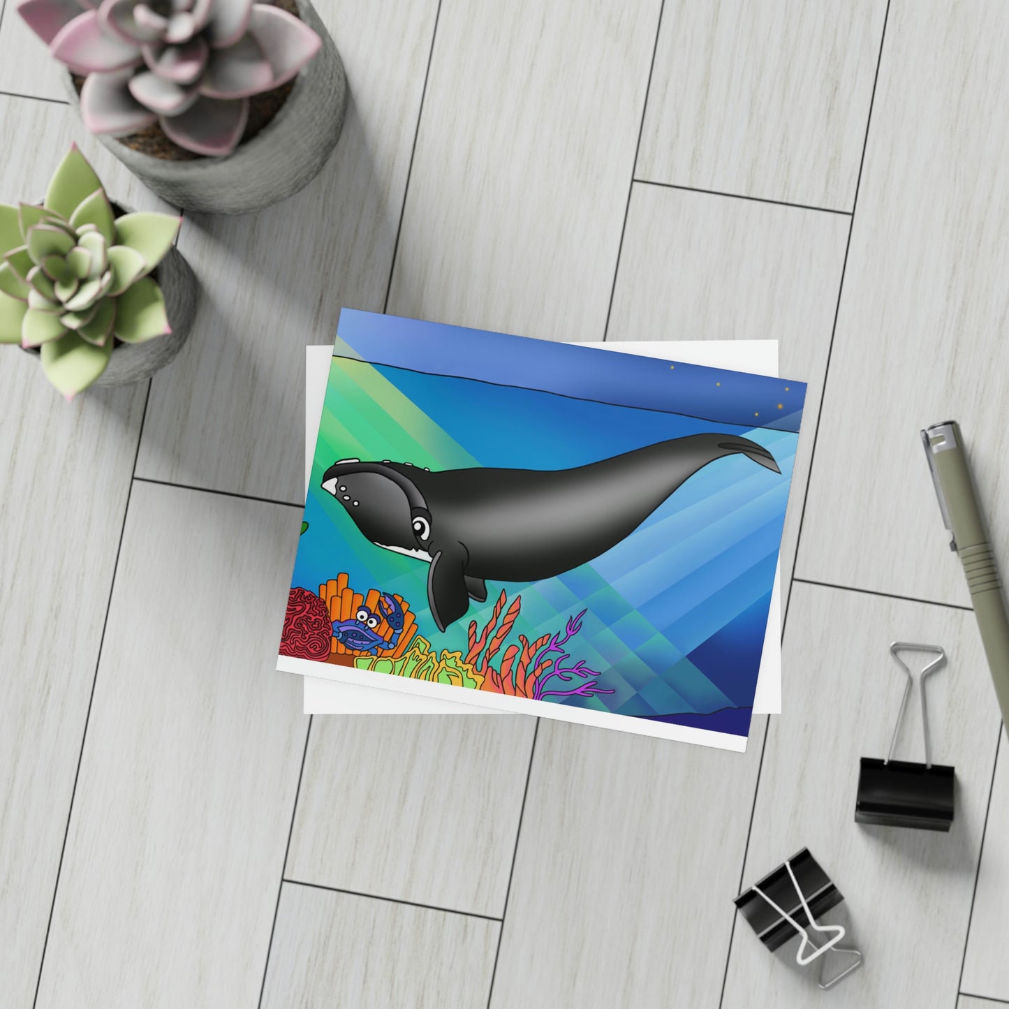 Gray Whale Greeting Card Bundles (envelopes not included)