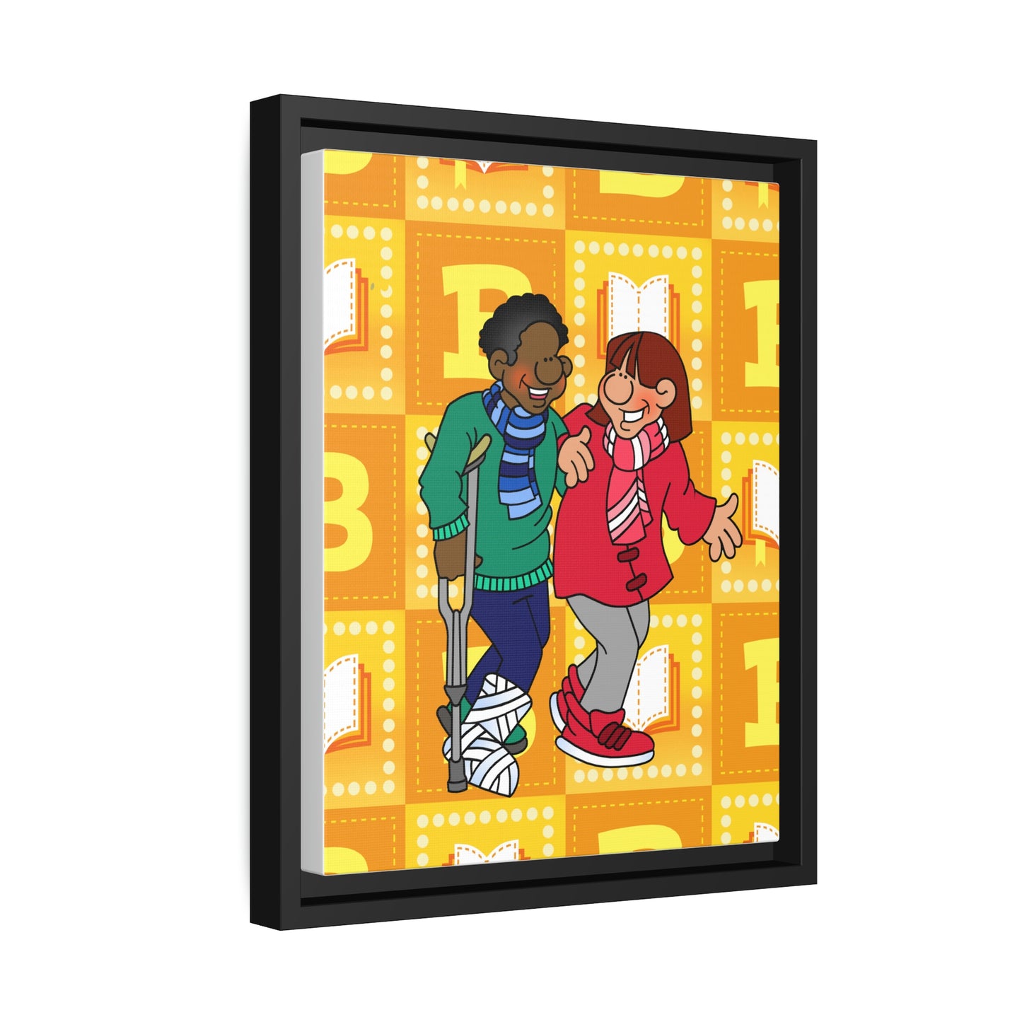 The Bible as Simple as ABC B Matte Canvas, Black Frame