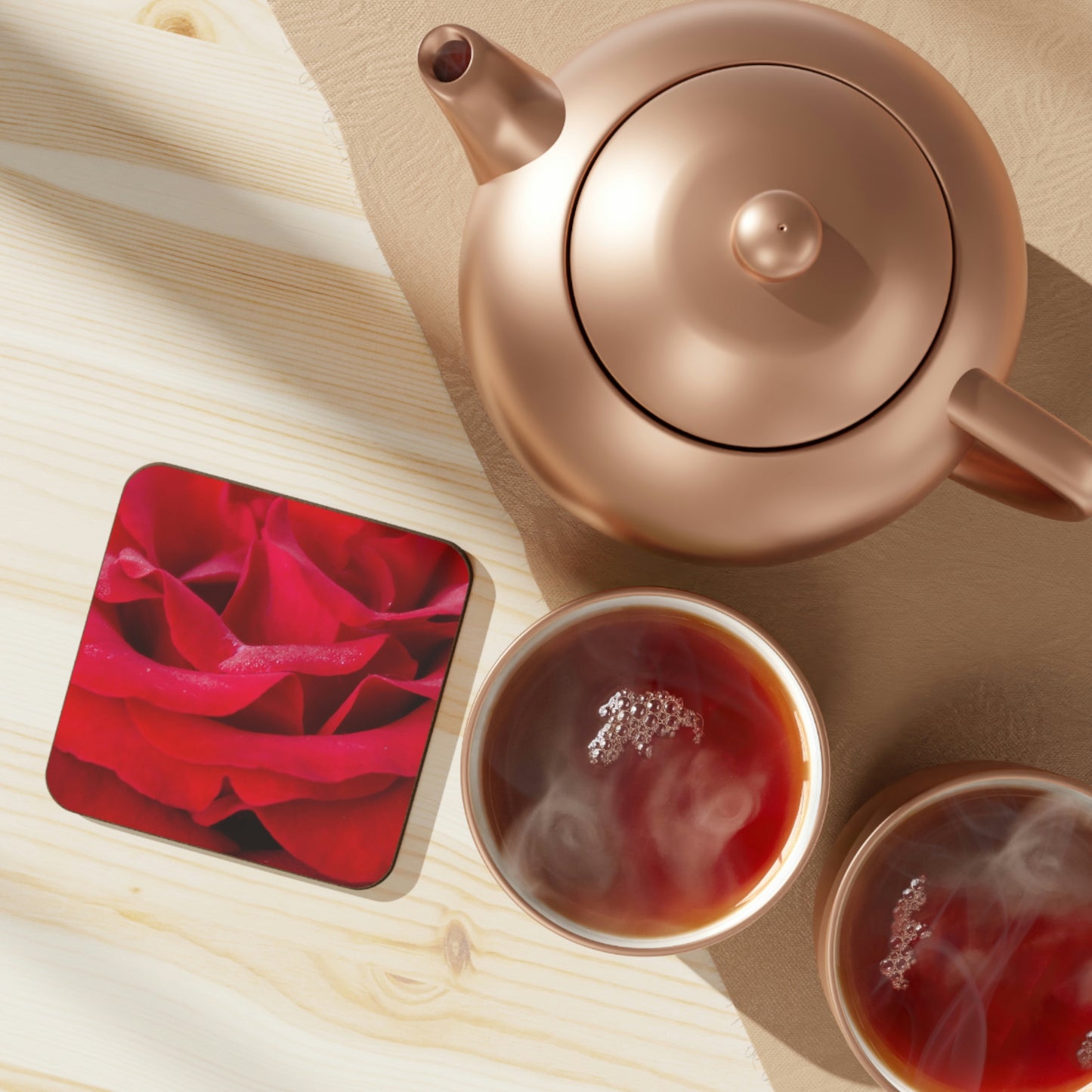 Flowers 14 Hardboard Back Coaster