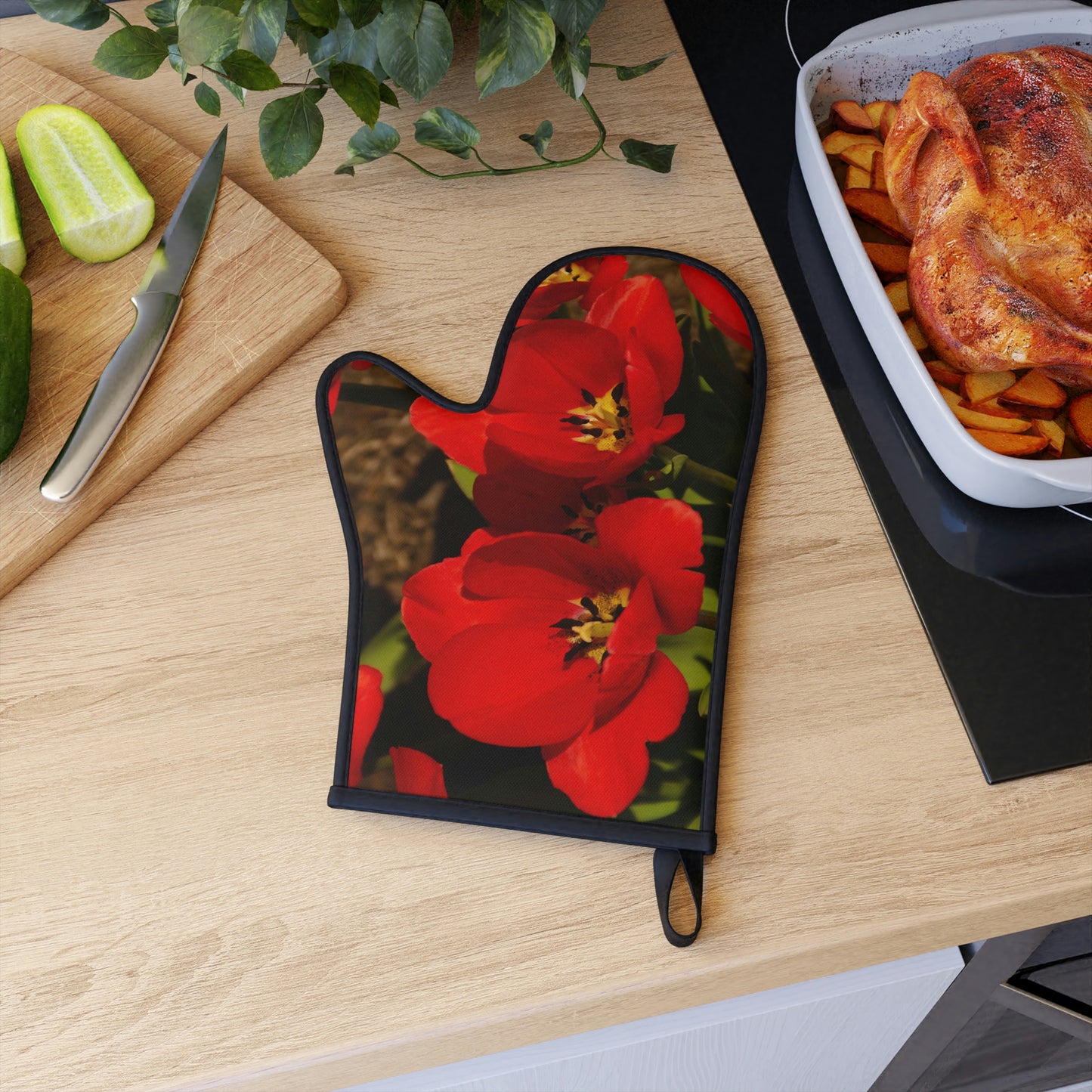 Flowers 05 Oven Glove
