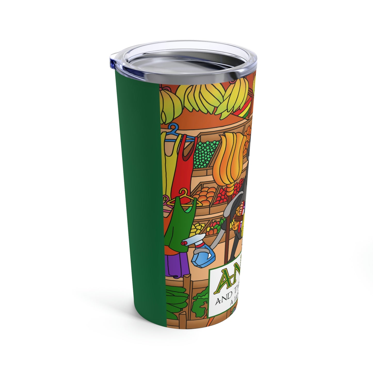 Anansi and the Market Pig Tumbler 20oz