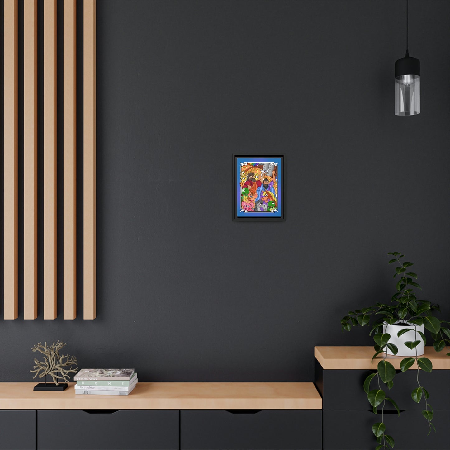 Hark and Harold Angel Sing! Matte Canvas, Black Frame