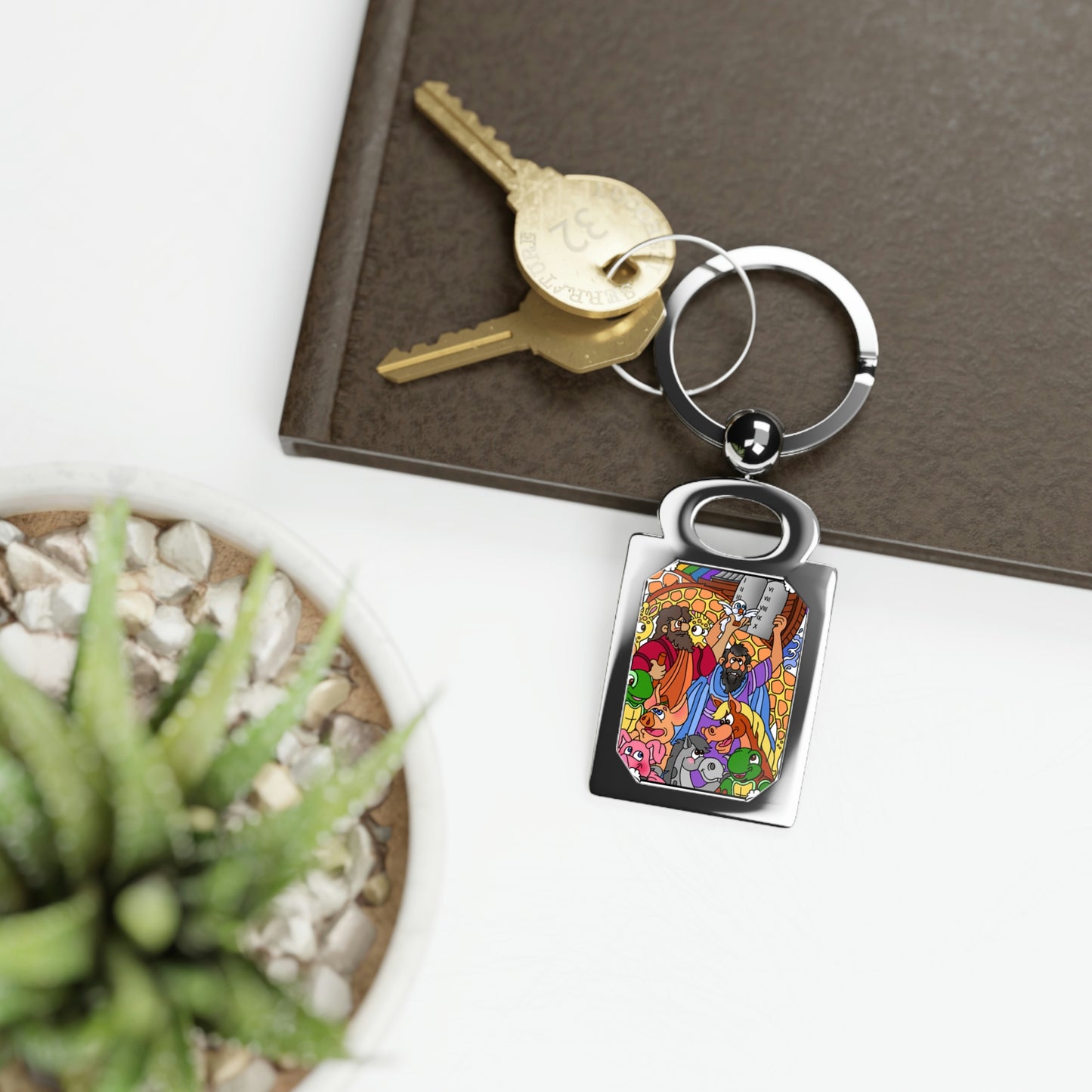 Hark and Harold Angel Sing! Rectangle Photo Keyring