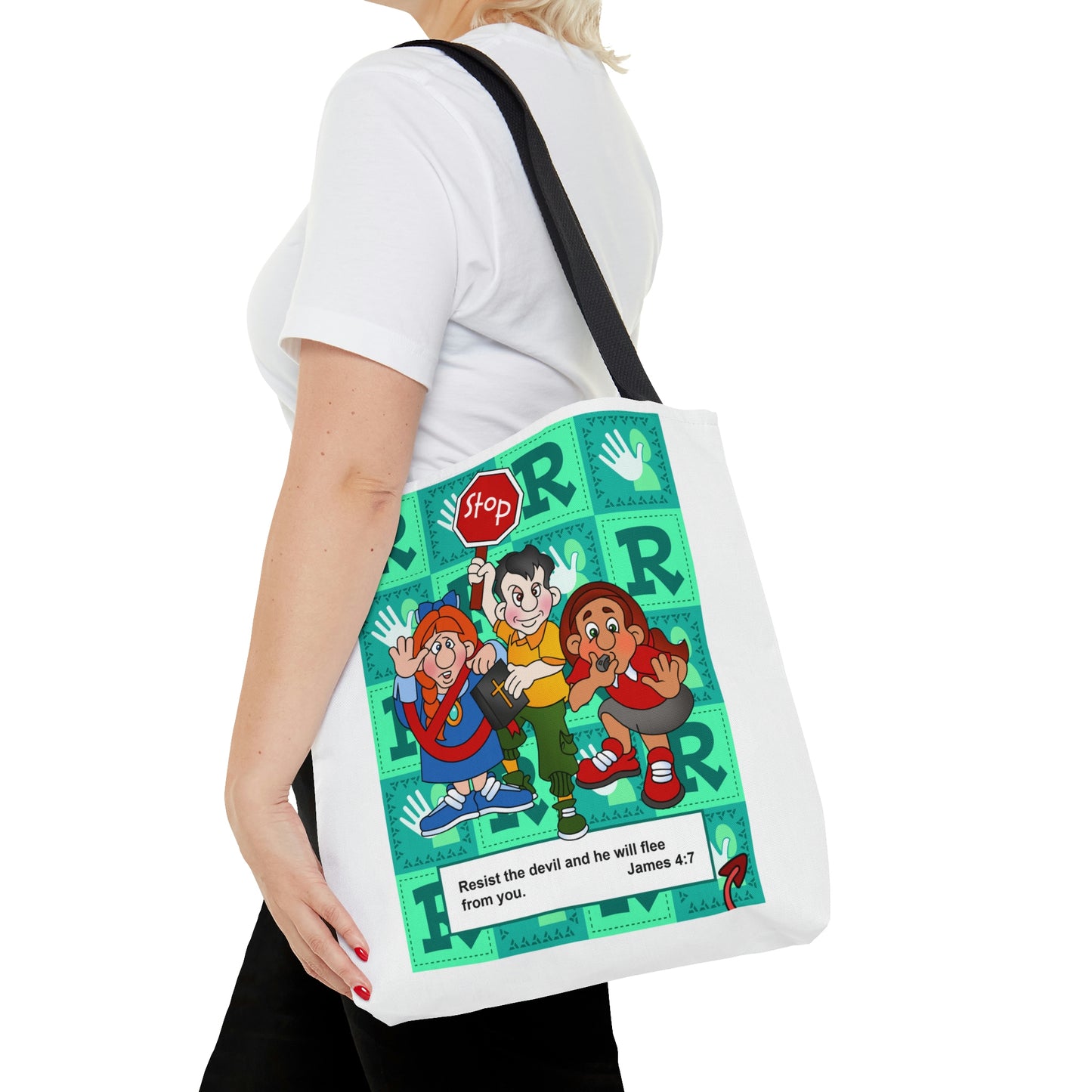 The Bible as Simple as ABC R AOP Tote Bag